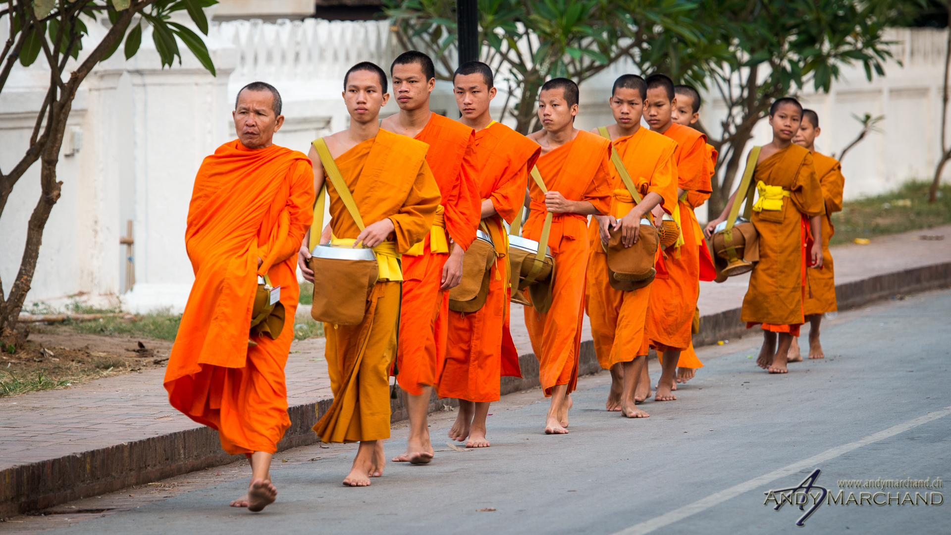 alms giving early in the morning