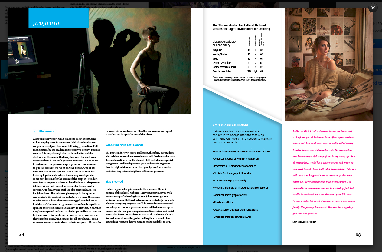 Portrait on far right top corner by Emily Rose Imagery. Featured in Hallmark Institute of Photography's 2015 catalog.