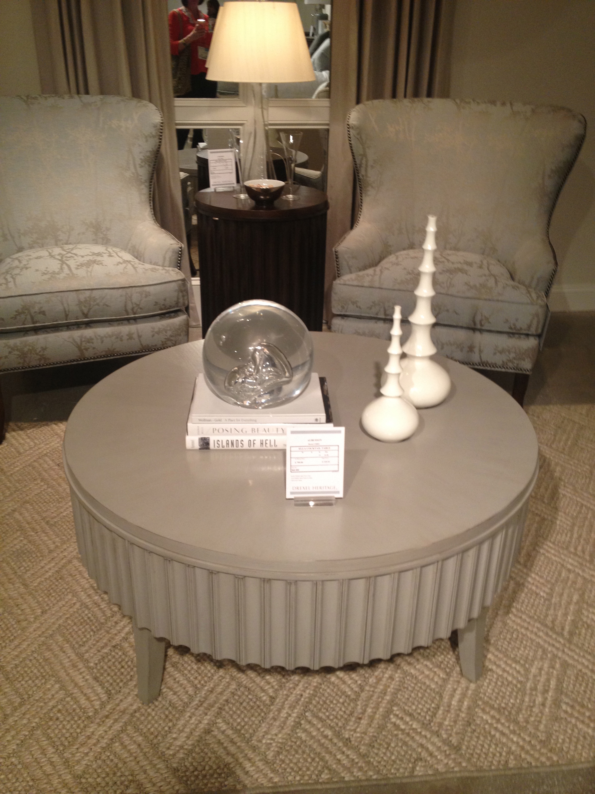 interesting coffee table. I like the color and side detail.