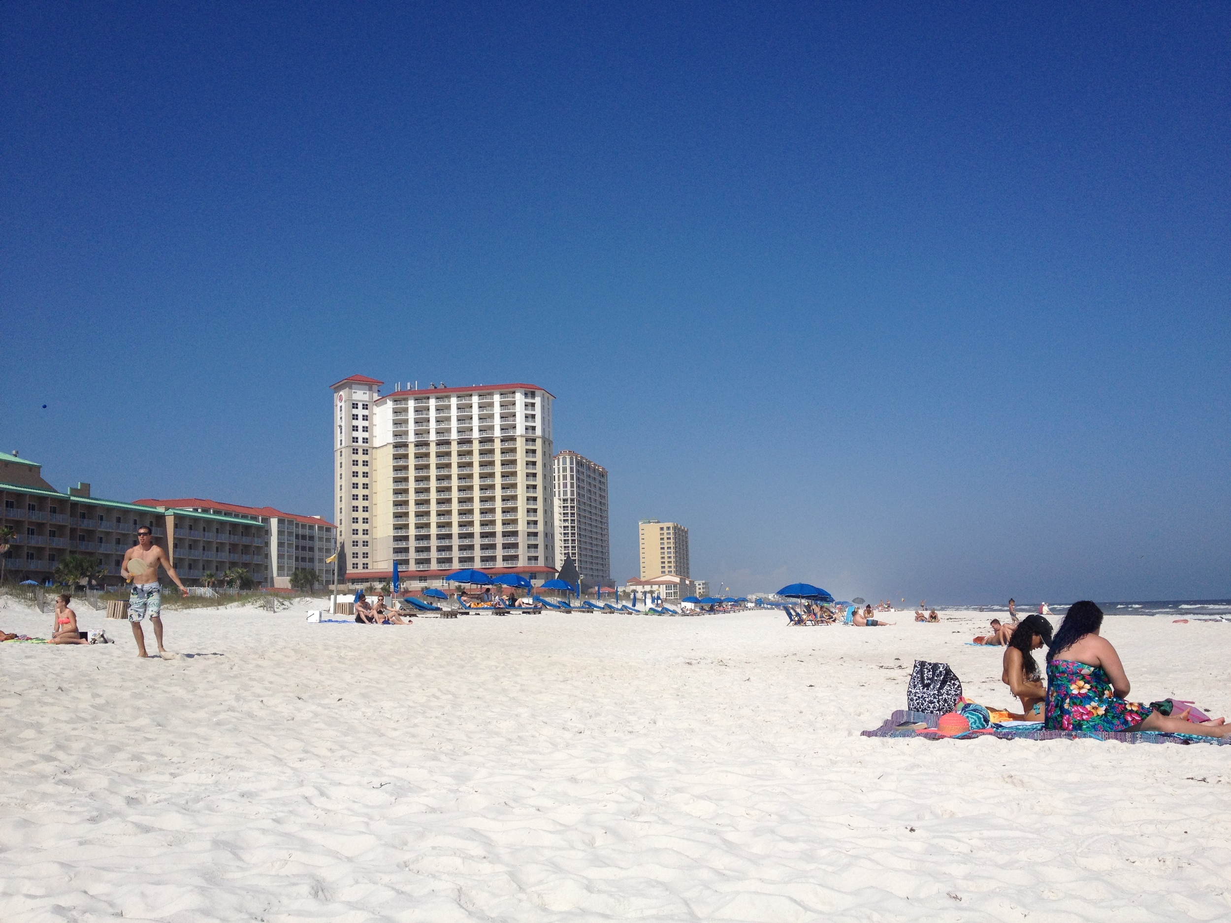 The hotel I stayed in was the one with the red roof. The beach was beautiful. www.saranobledesigns.com