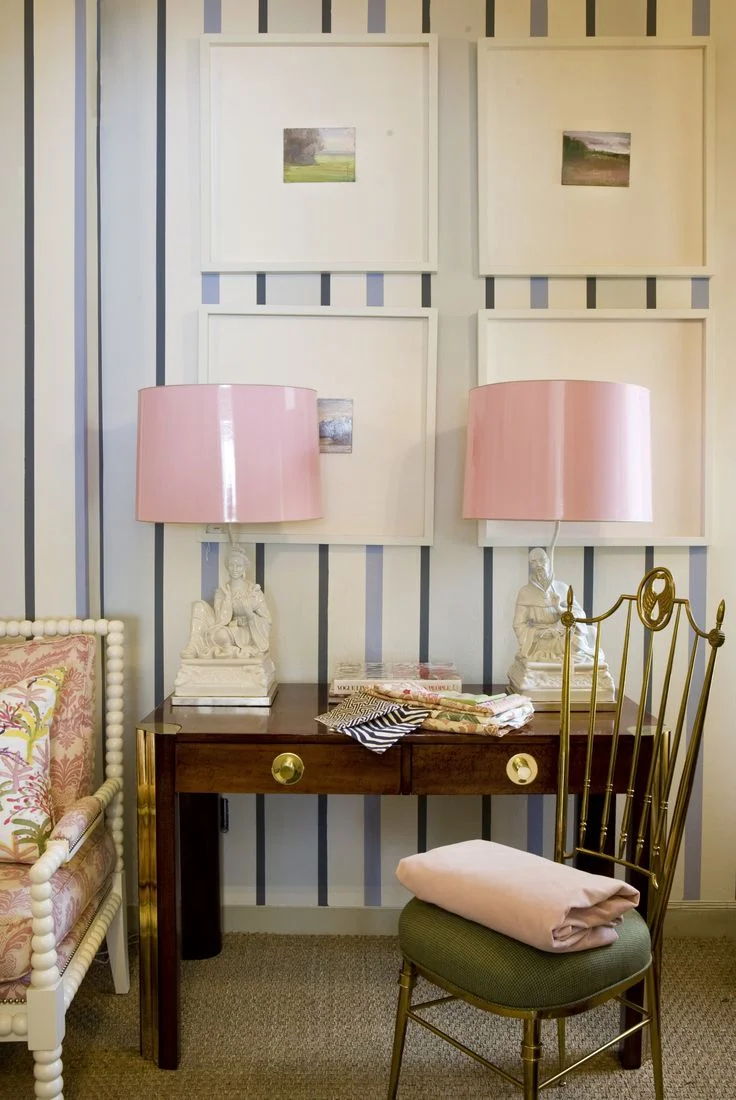 Pink Lampshades! Via Lindsay Souza