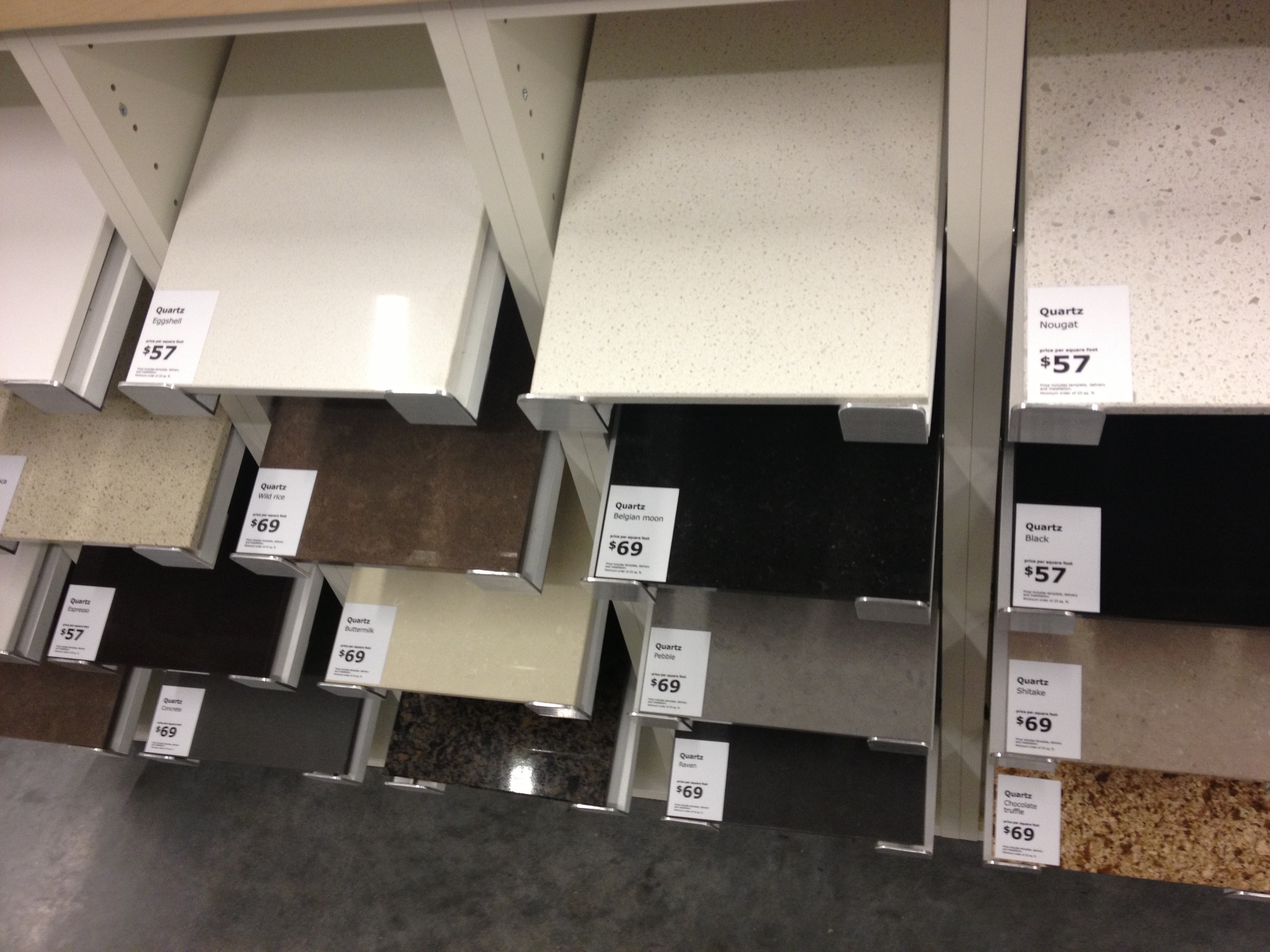 Countertop options