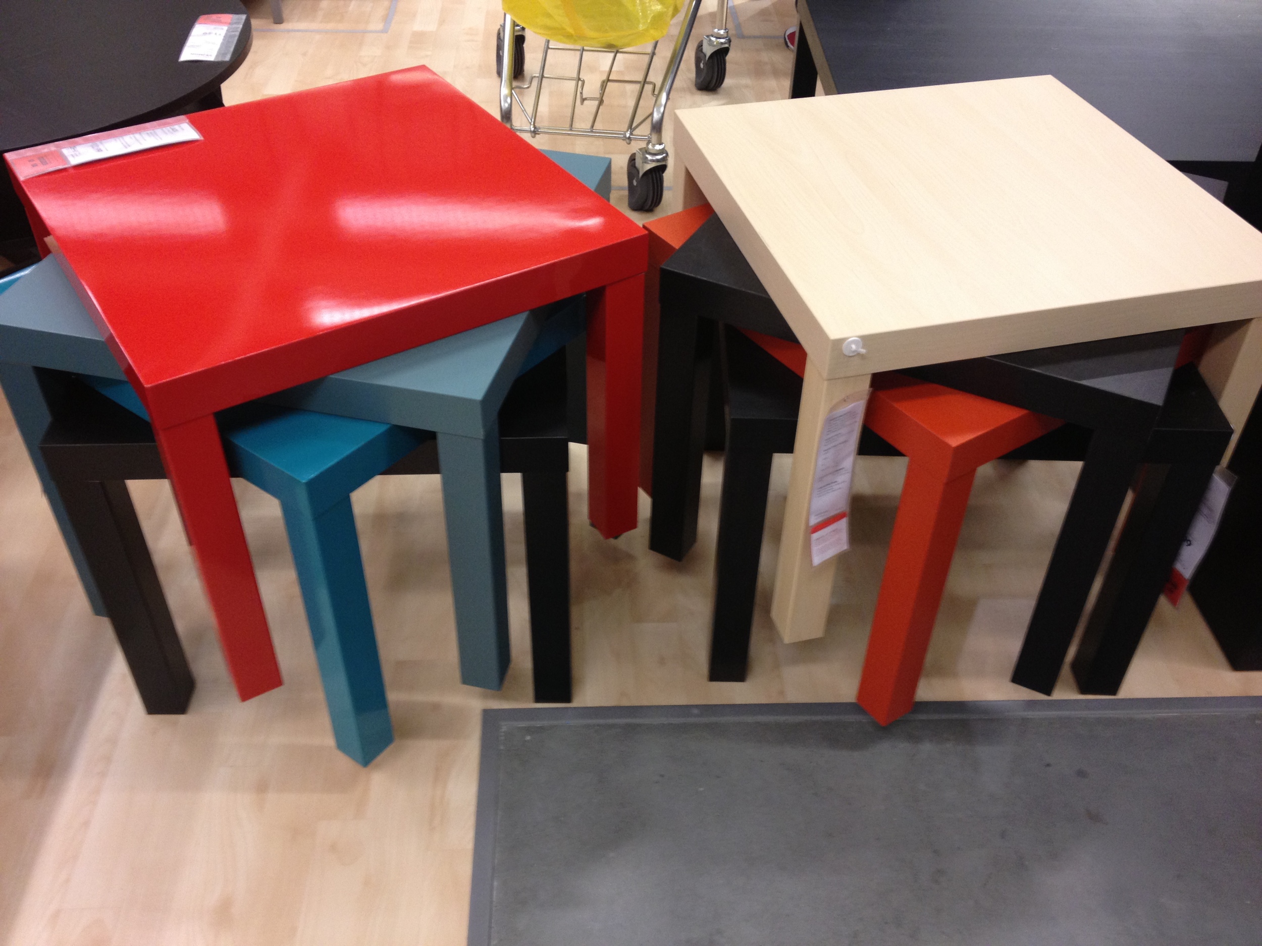 These cute little side tables are crazy cheap. I'm pretty confident they were marked for 19.99