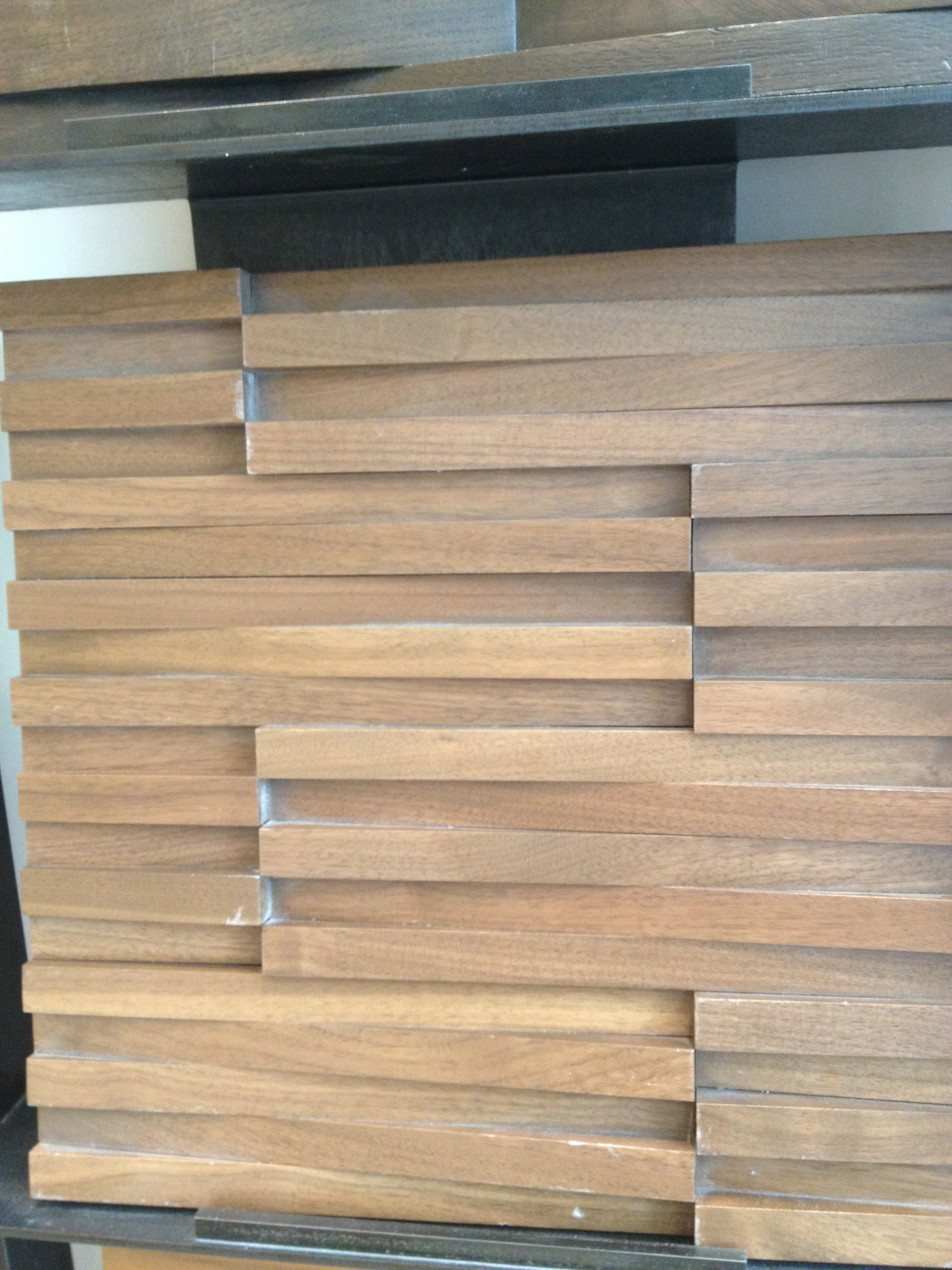I'm dying for the perfect project to use these wood tiles. Walker Zanger has a fun one too. www.saranobledesigns.com