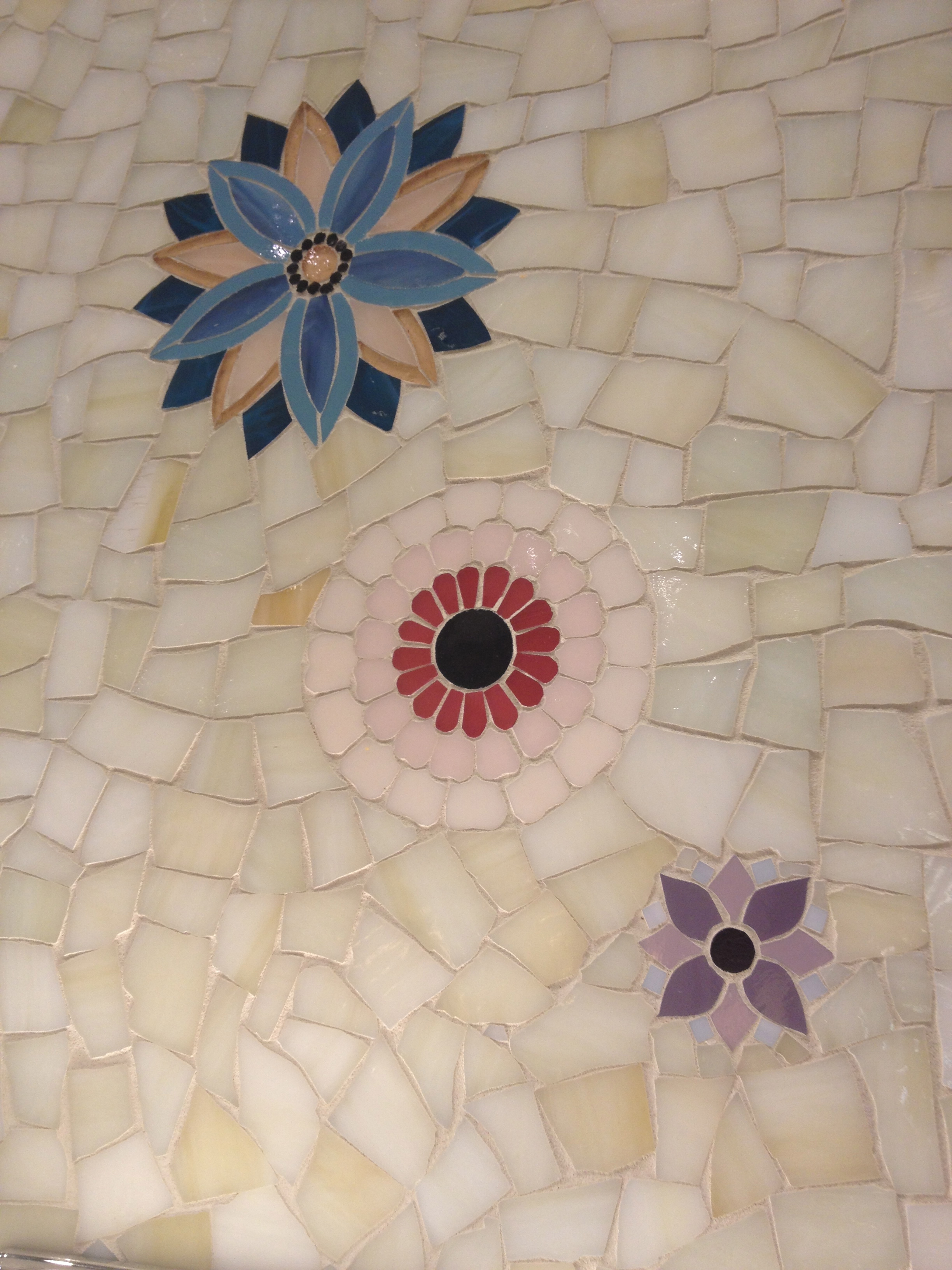 How cool is this glass mosaic?