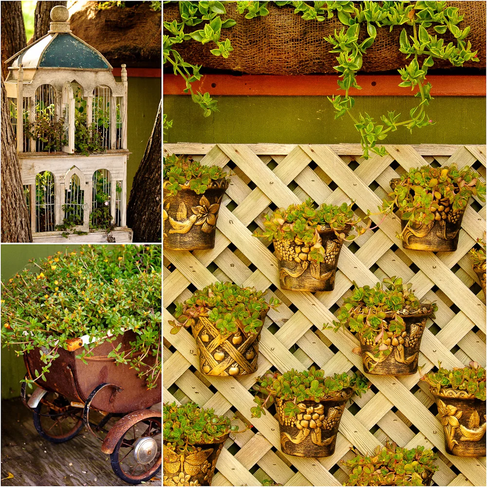 Patti Brisebois' Manitoba zone 3 garden. Patti has great displays scattered throughout her garden and three season room.