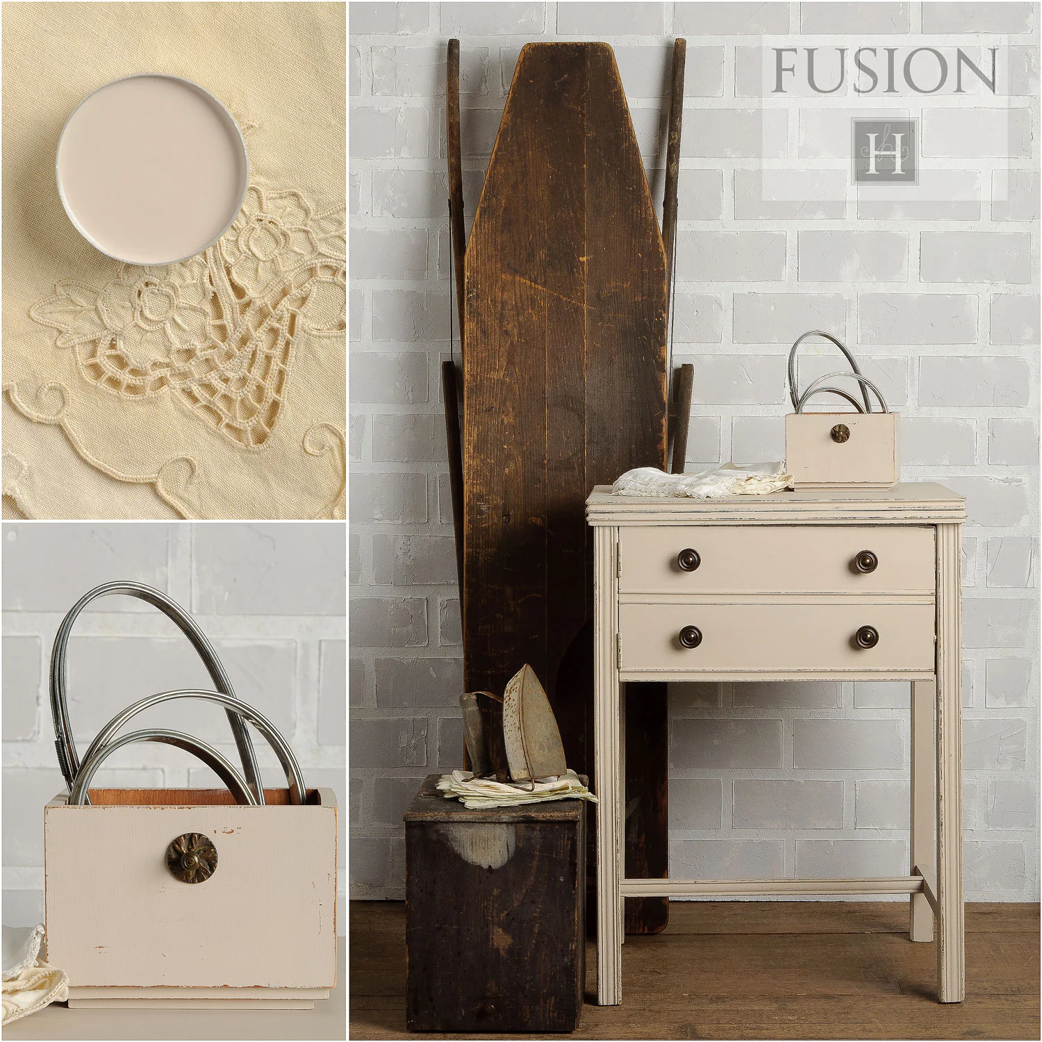 Fusion paint in cathedral taupe - via My Painted Door (.com)