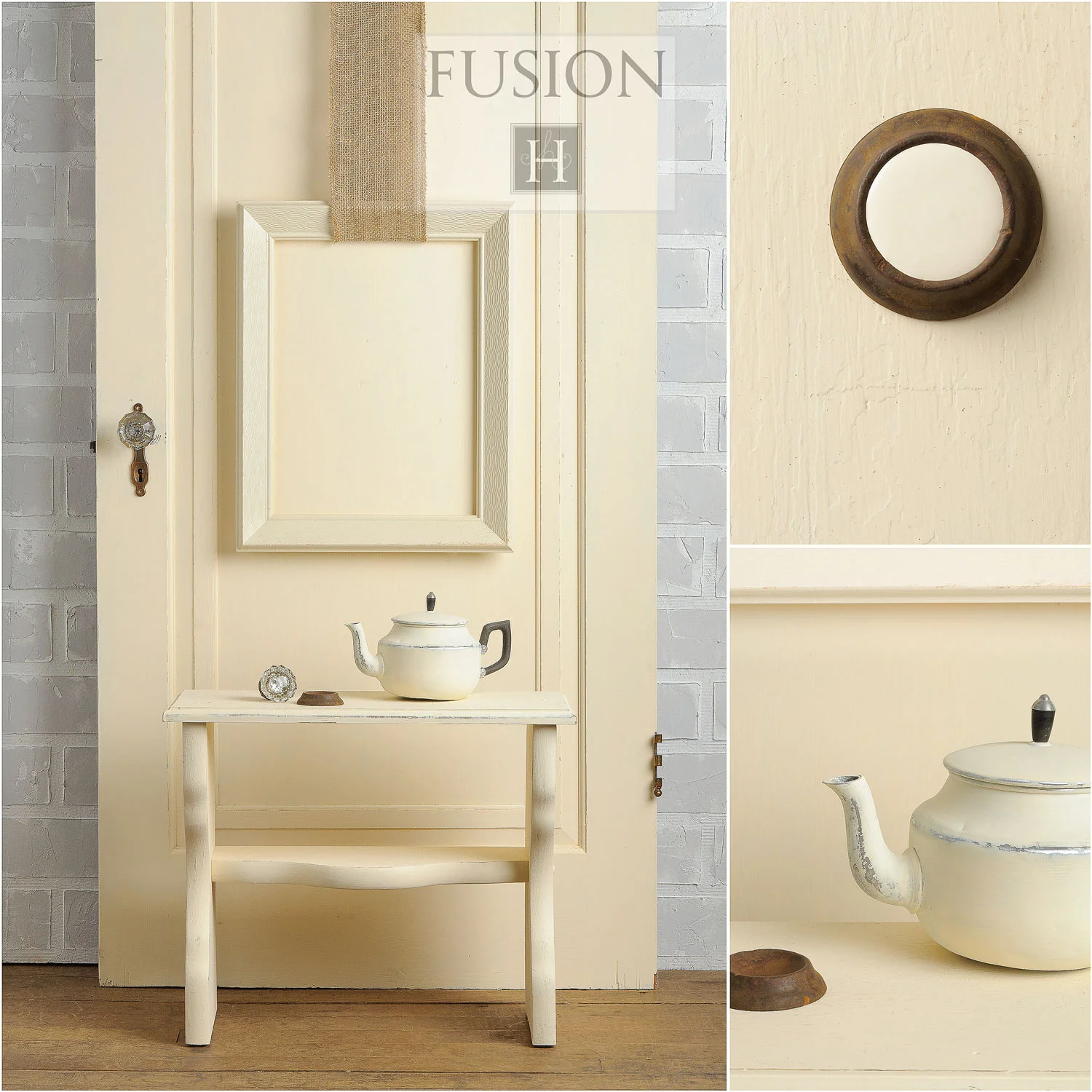 Fusion paint in limestone - via My Painted Door (.com)