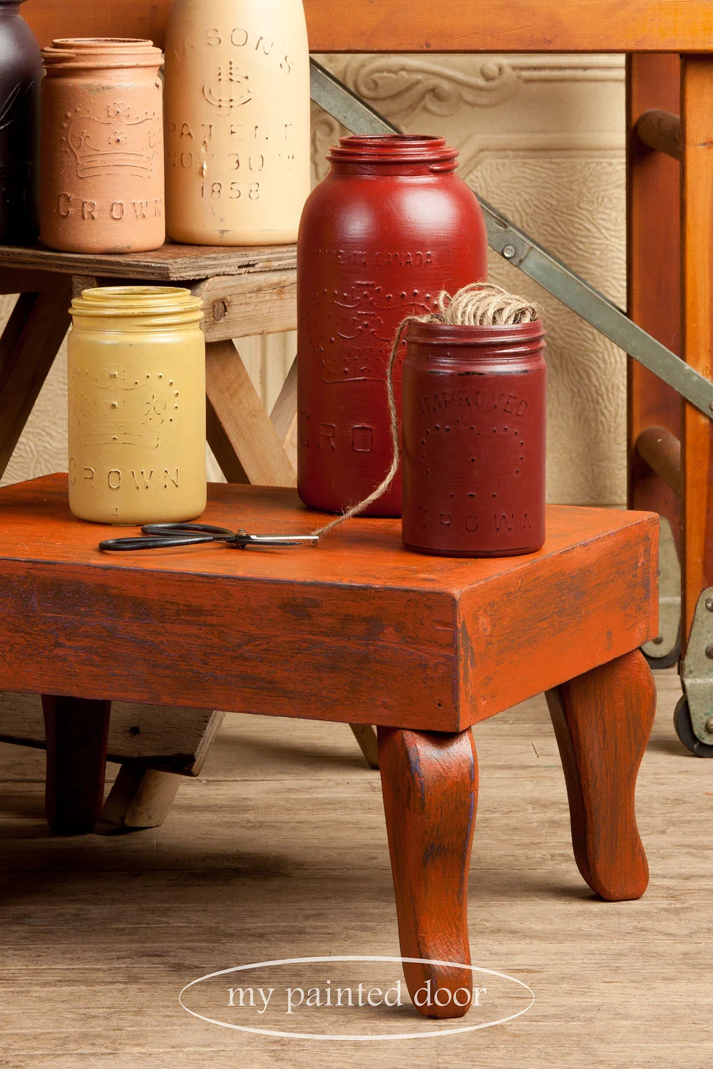 Homestead House milk paint - via My Painted Door (.com)
