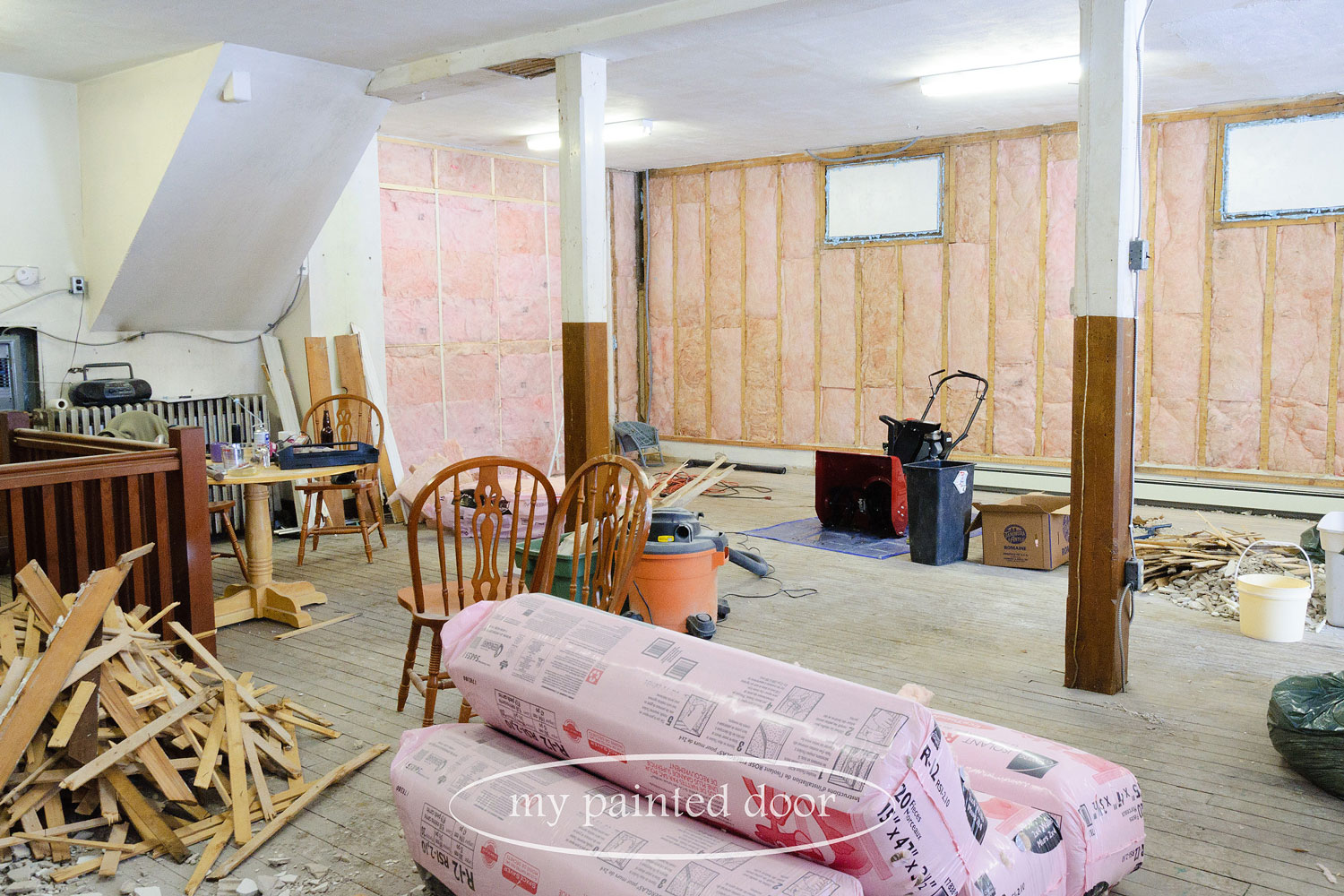 my shop renovations via My Painted Door (.com)