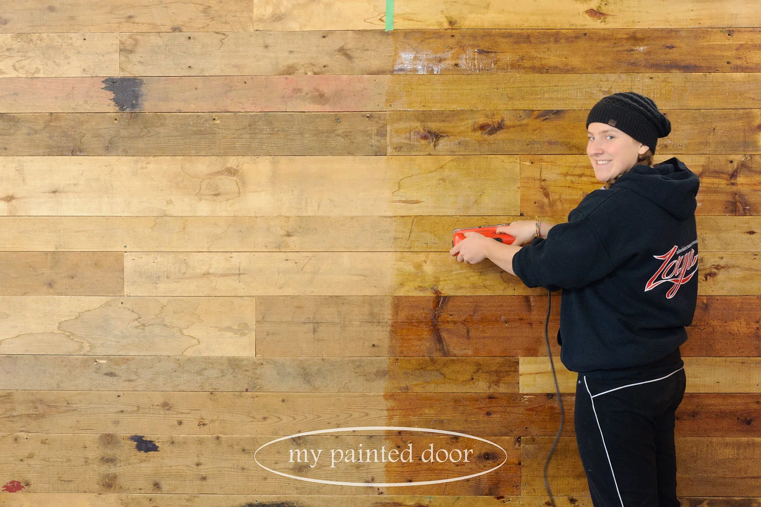 using hemp oil on wood walls via My Painted Door (.com)