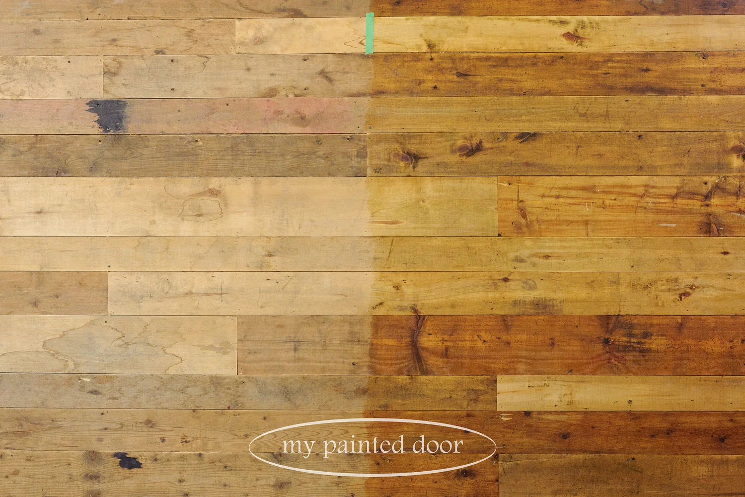 using hemp oil on wood walls via My Painted Door (.com)