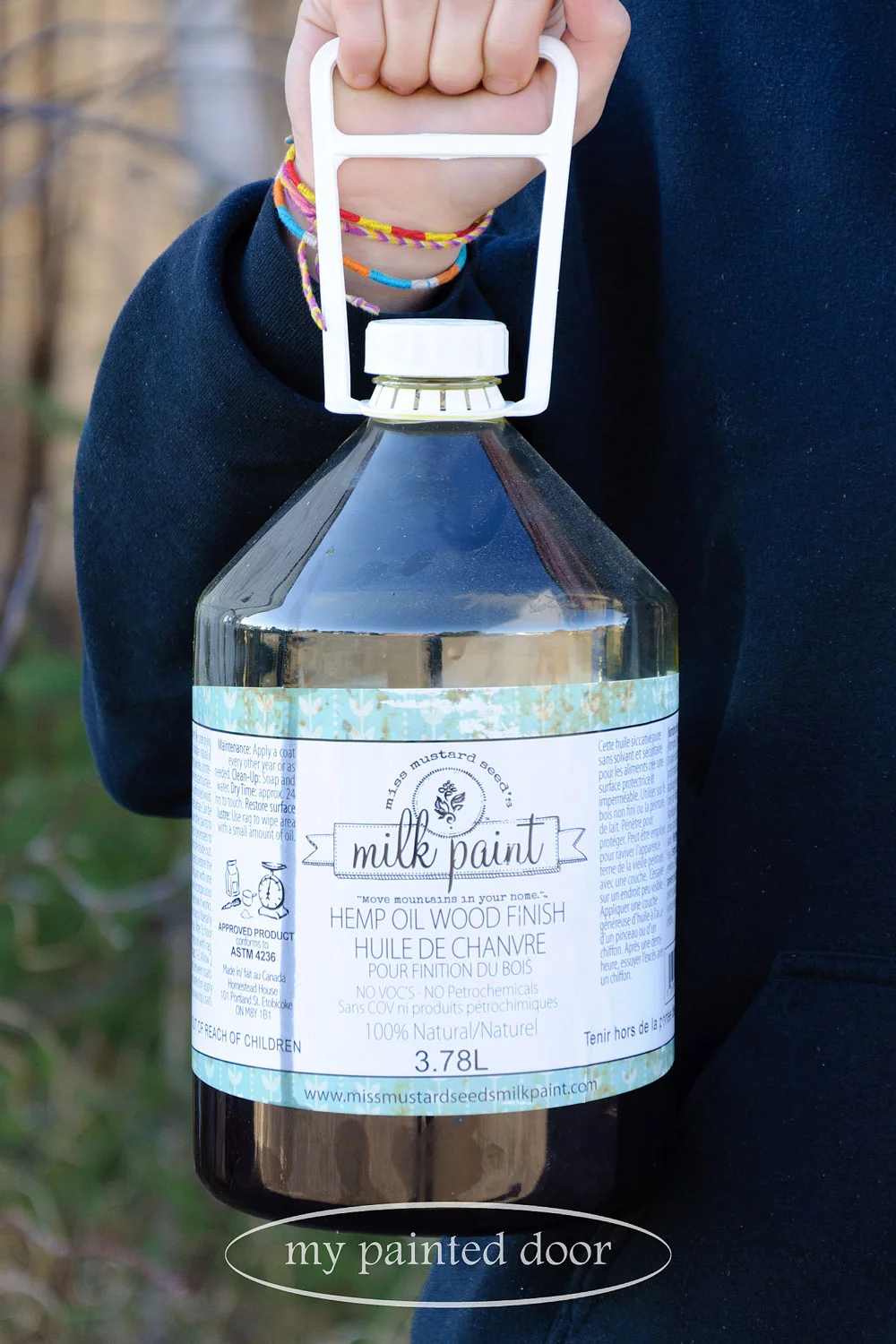 using hemp oil on wood walls via My Painted Door (.com) (.com)