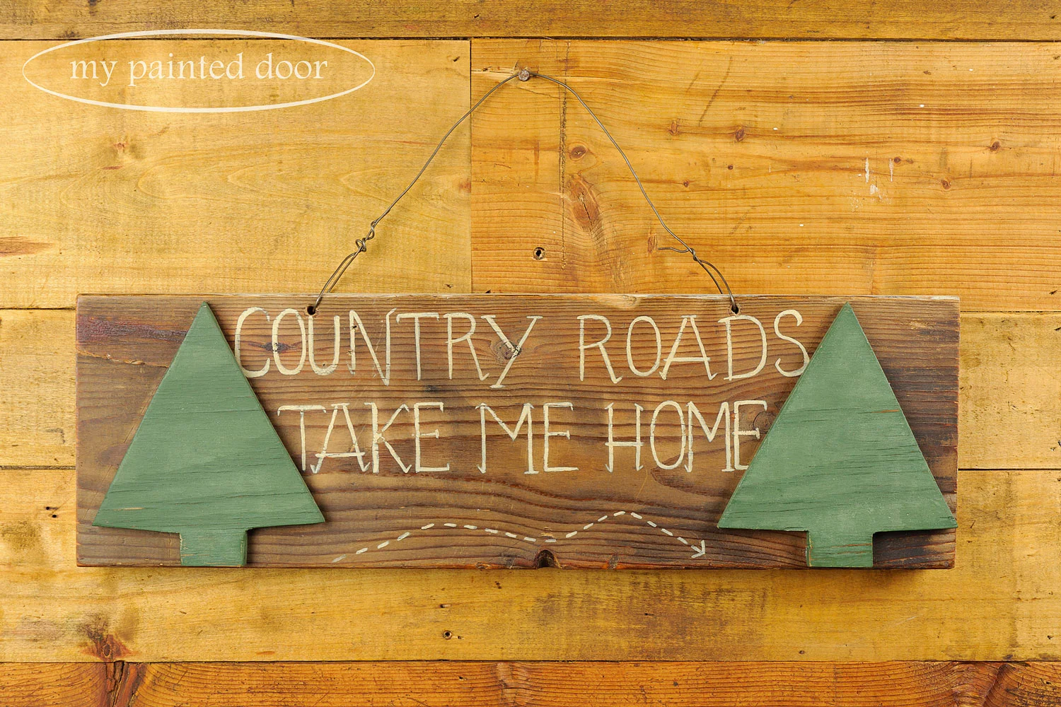 Handpainted signs with milk paint and Fusion mineral paint - via My Painted Door (.com)