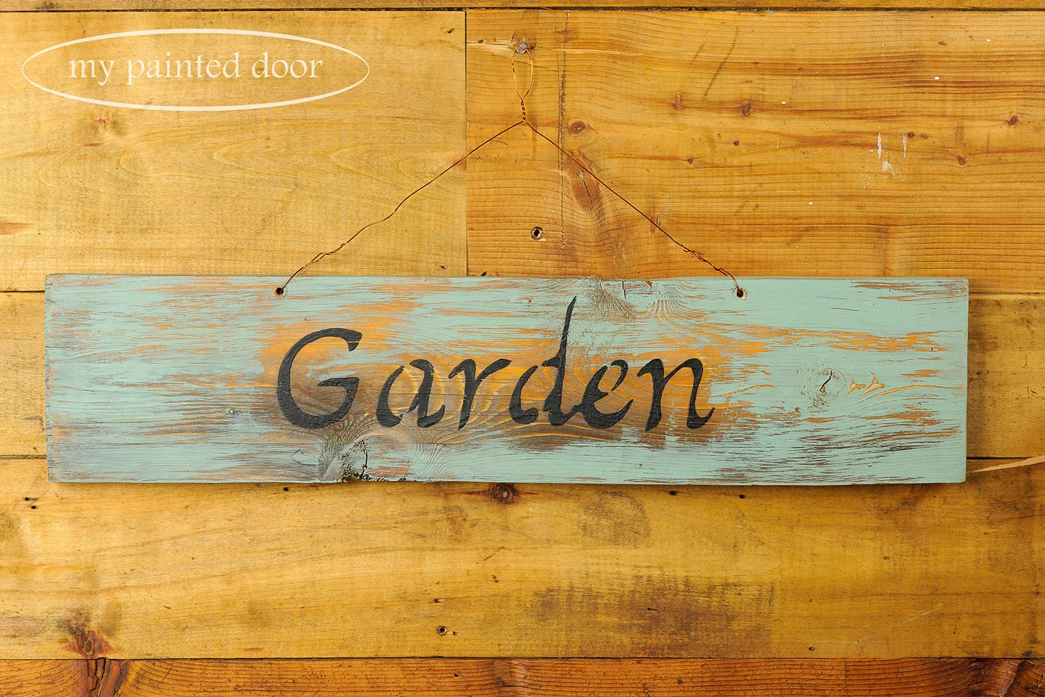 Handpainted signs with milk paint and Fusion mineral paint - via My Painted Door (.com)