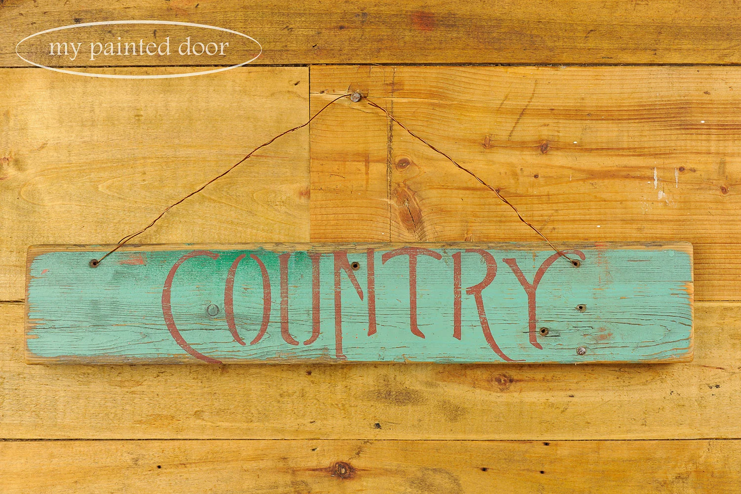 Handpainted signs with milk paint and Fusion mineral paint - via My Painted Door (.com)