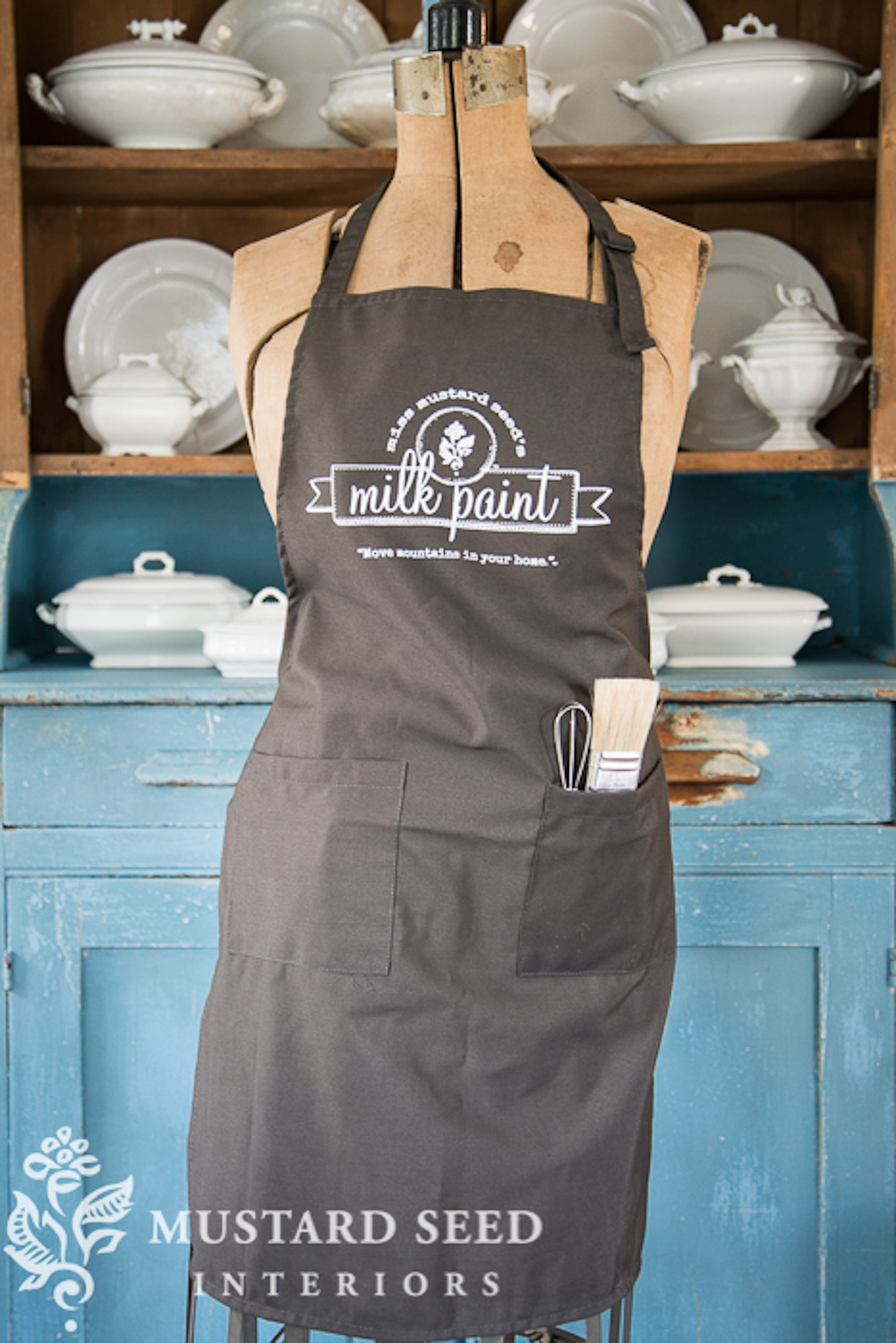 Miss Mustard Seed's apron - available at My Painted Door (.com)