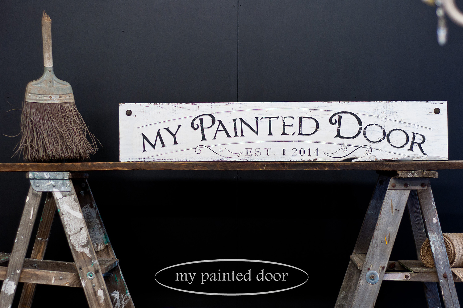 sign by Wendy Aaltomaa using Fusion transfer gel - via My Painted Door (.com)