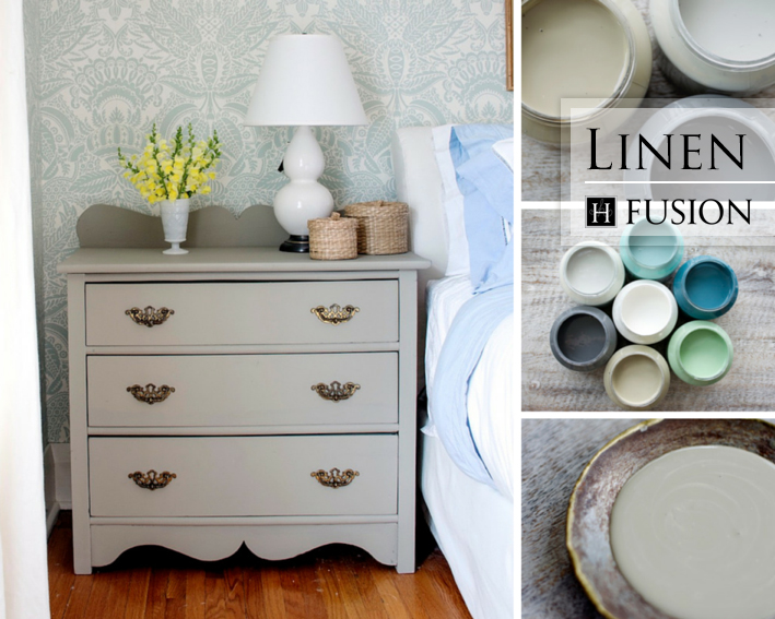 Fusion mineral paint in Linen from the Penney & Co. Collection - available at My Painted Door (.com)