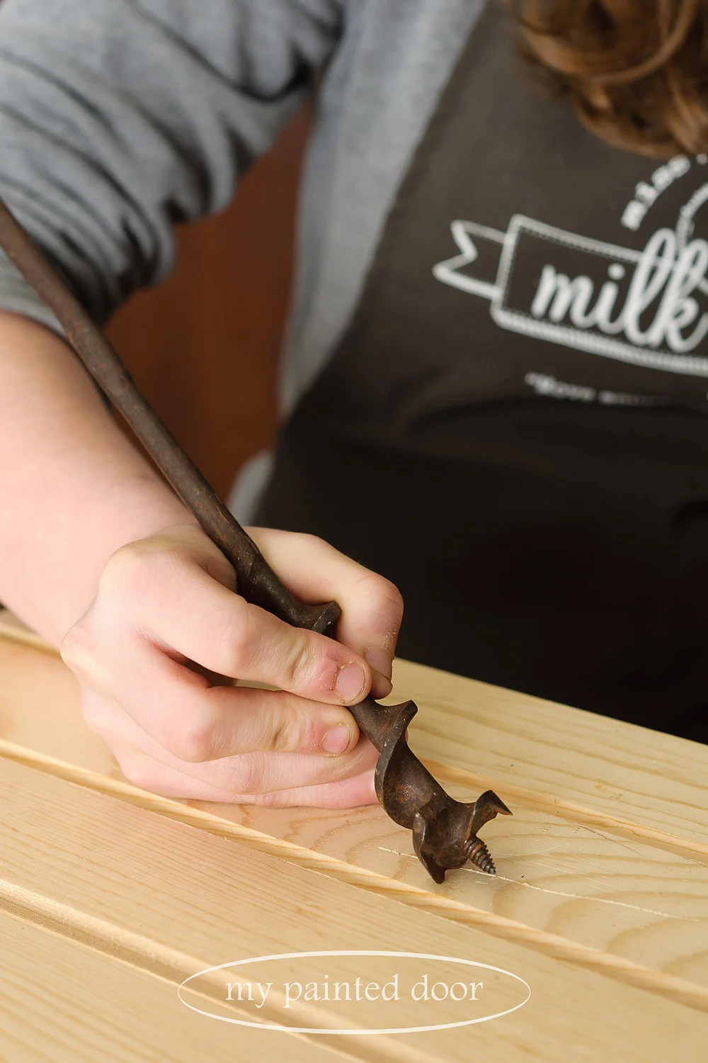How to add character and an aged look to new wood using Miss Mustard Seed's Antiquing Wax - via My Painted Door (.com)