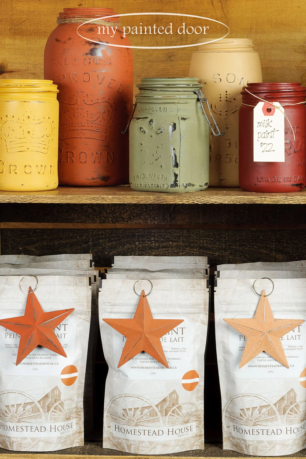 How to add character and an aged look to new wood using Miss Mustard Seed's Antiquing Wax - via My Painted Door (.com)
