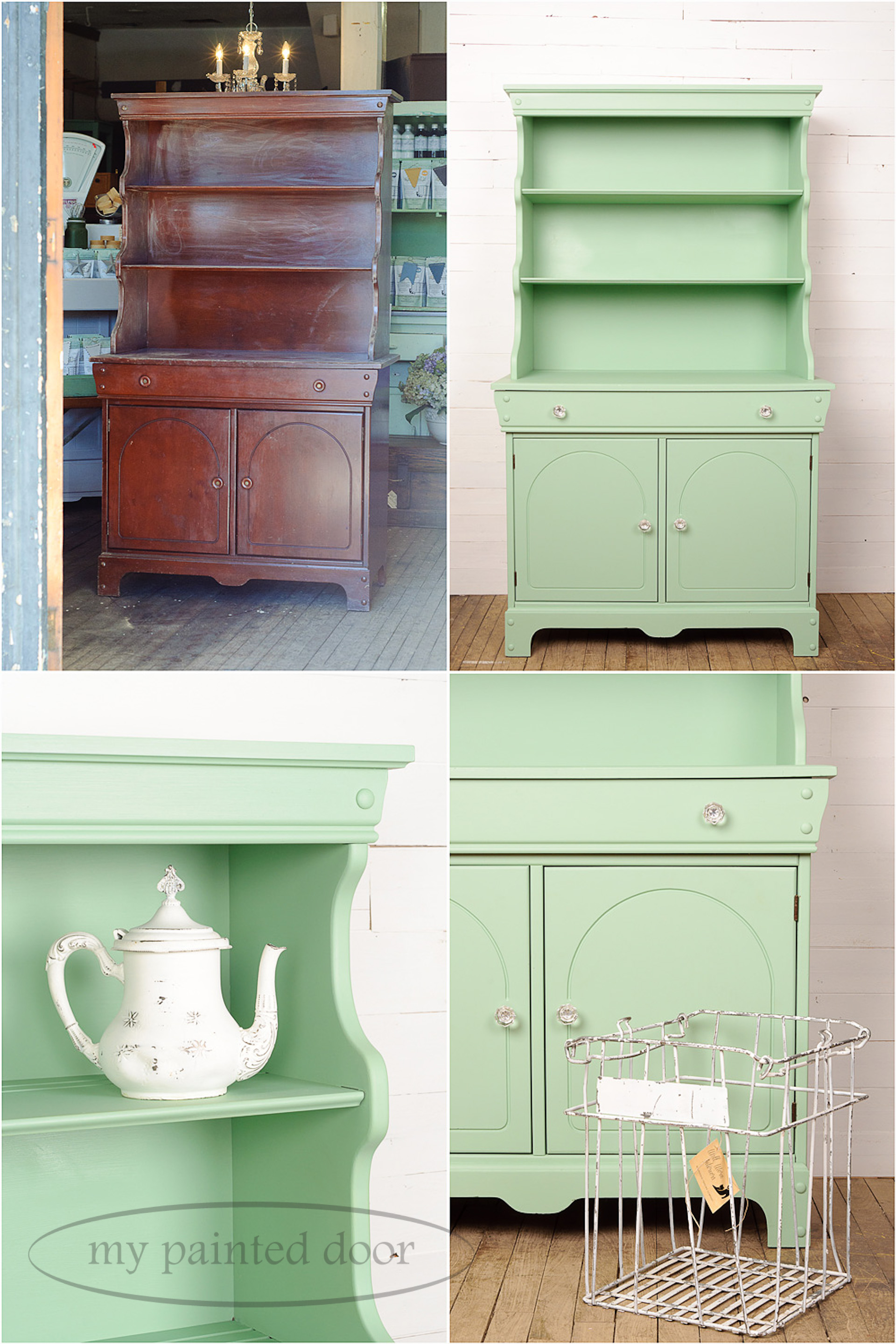 cabinet painted in Penney & Co. Collection of Fusion Mineral Paint in the colour Lily