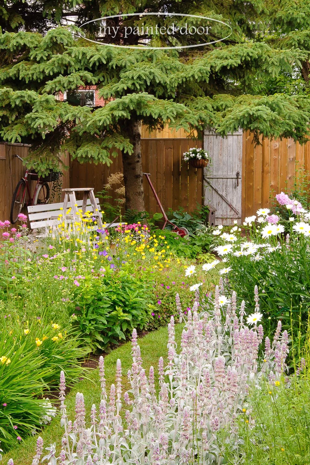 Repurposed doors for your garden