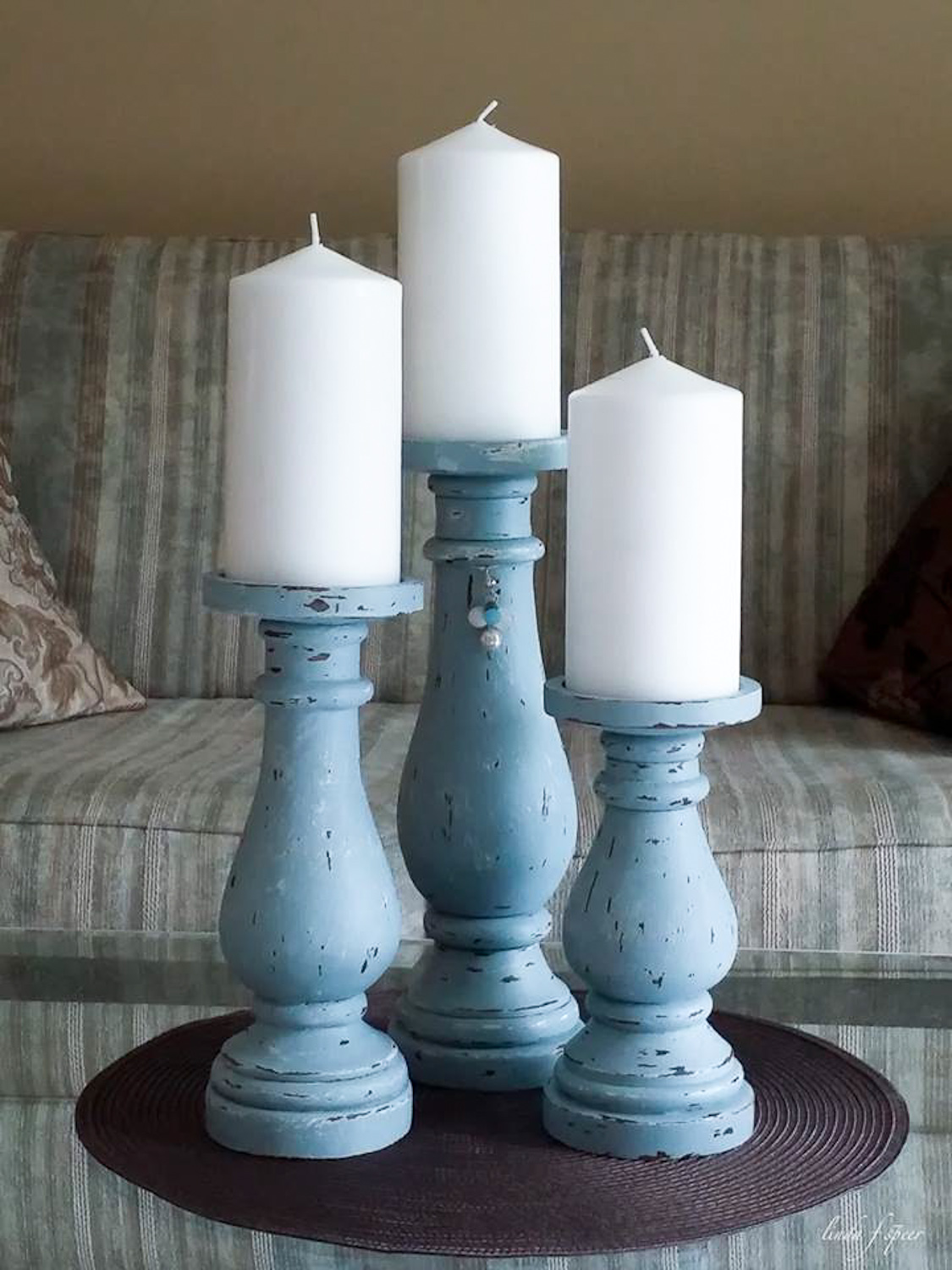 Candlesticks paint in Fusion Mineral Paint