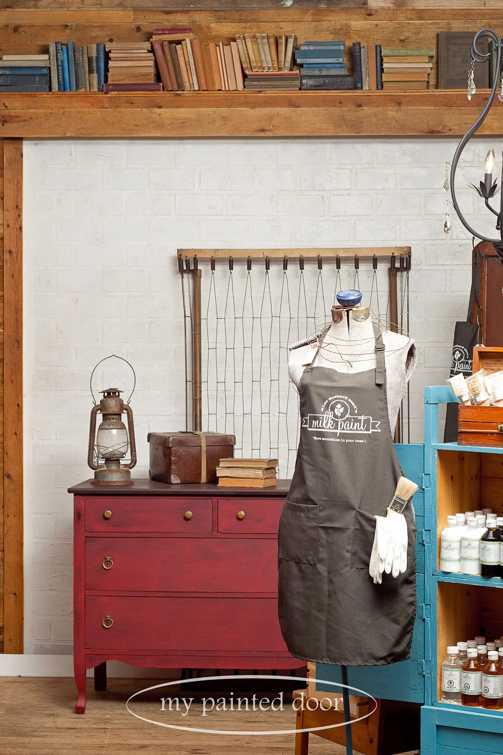 Dresser painted in Miss Mustard Seed's Milk Paint in Tricycle