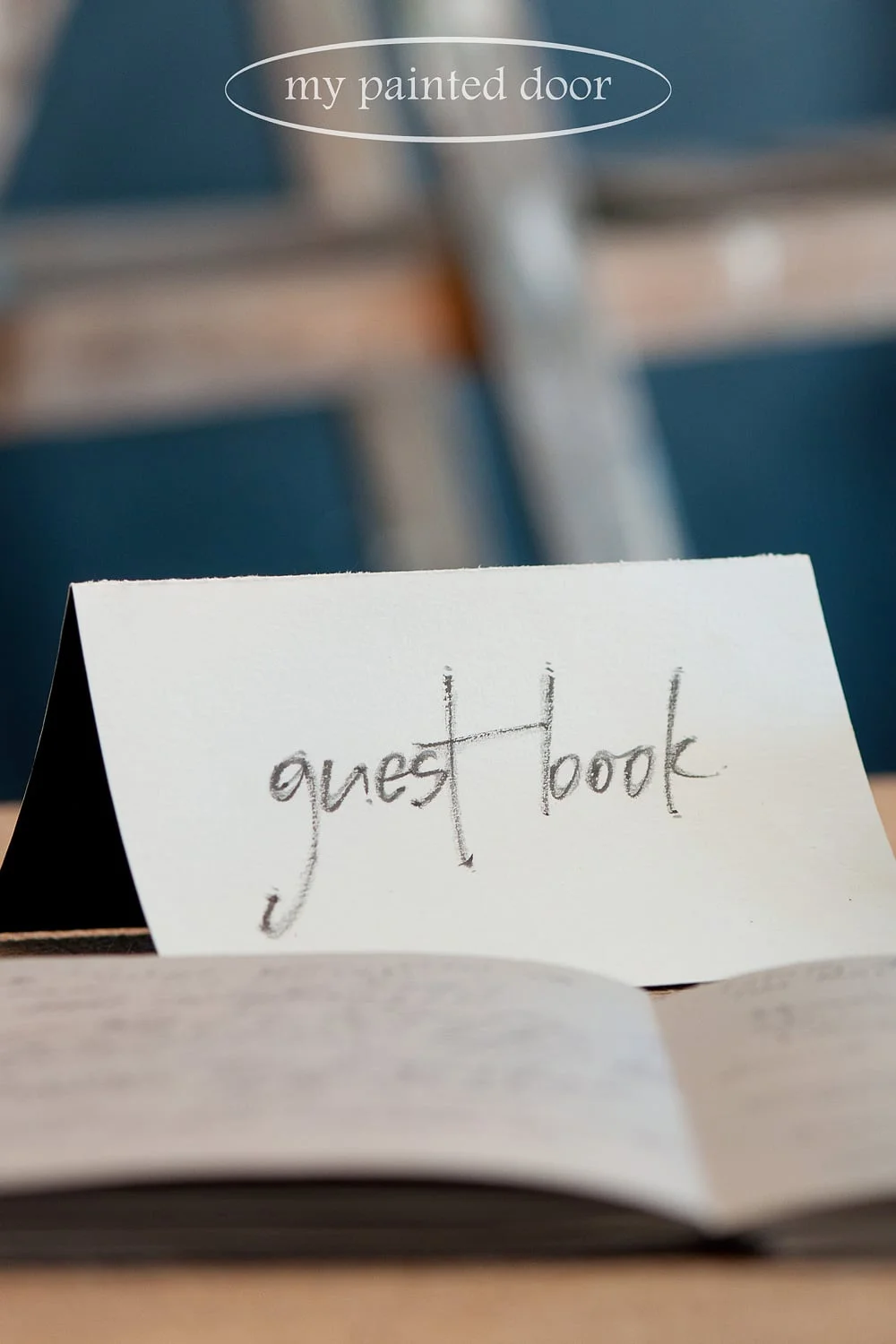 Great lettering for a guest book
