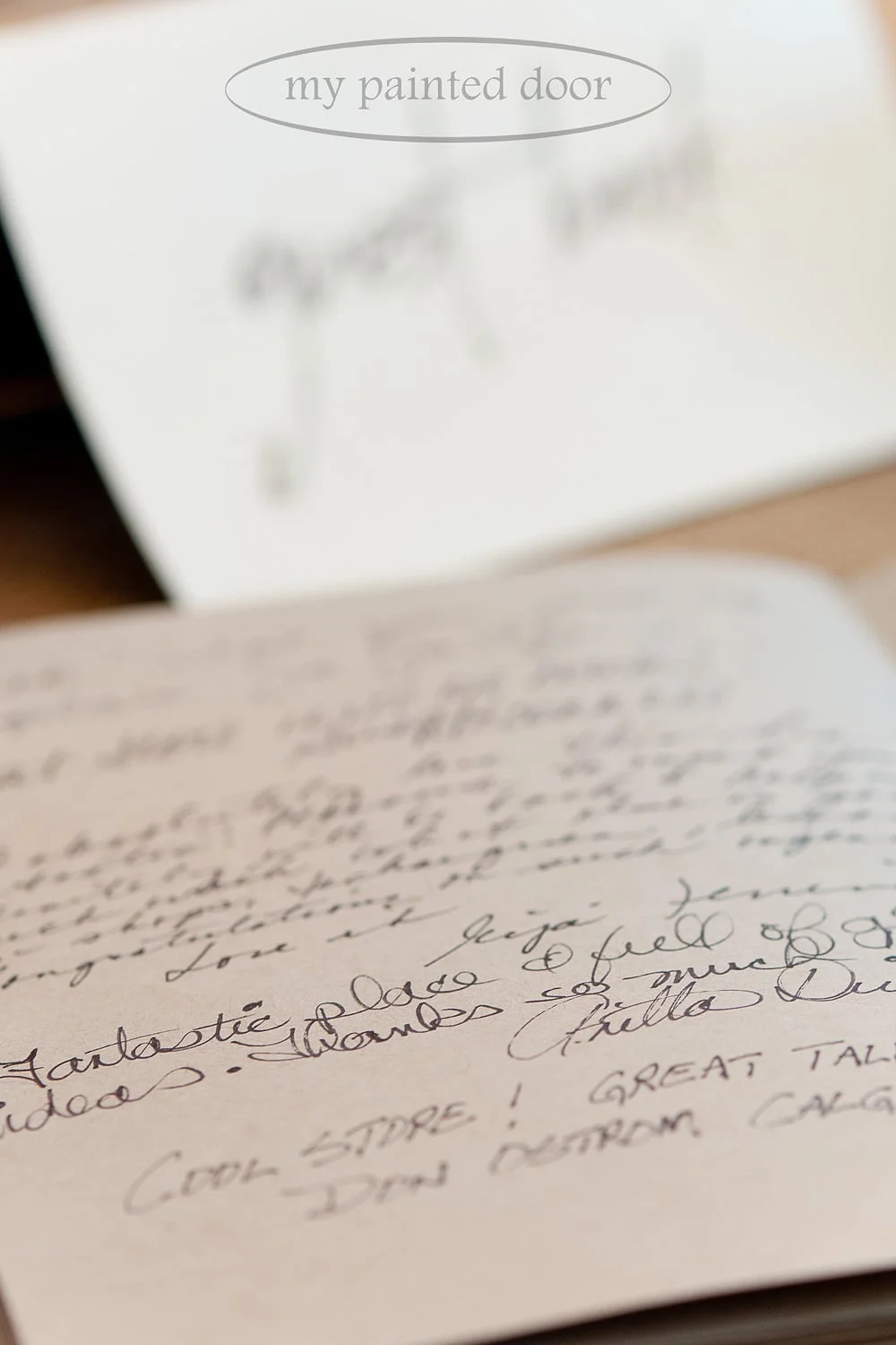 Guest book signed by my customers