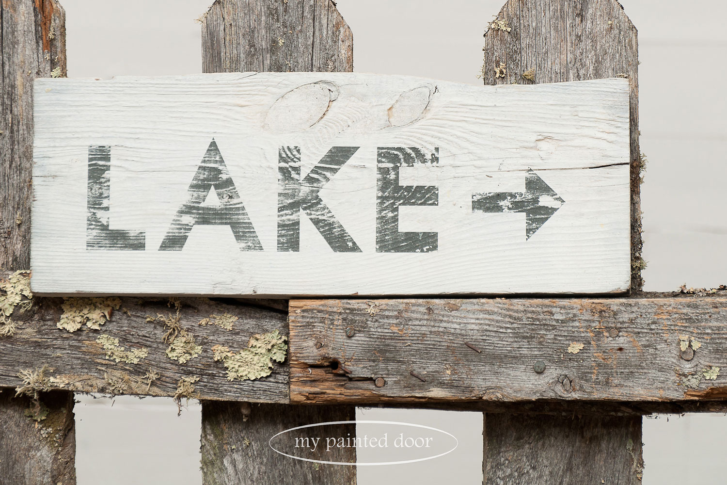 Sign painted in Fusion Mineral Paint and lettering using Fusion Transfer Gel