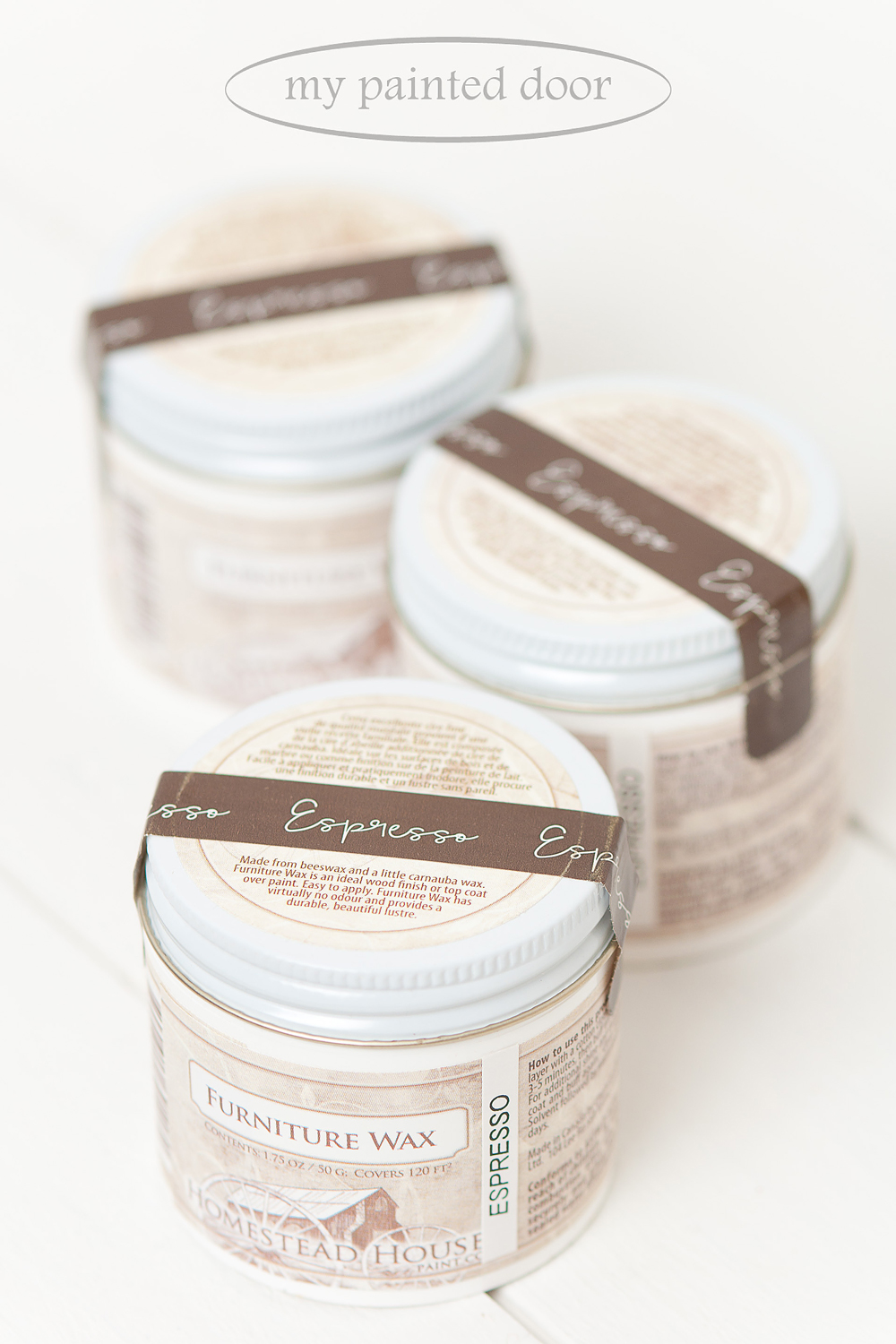 Homestead House Espresso Furniture Wax now available at My Painted Door.