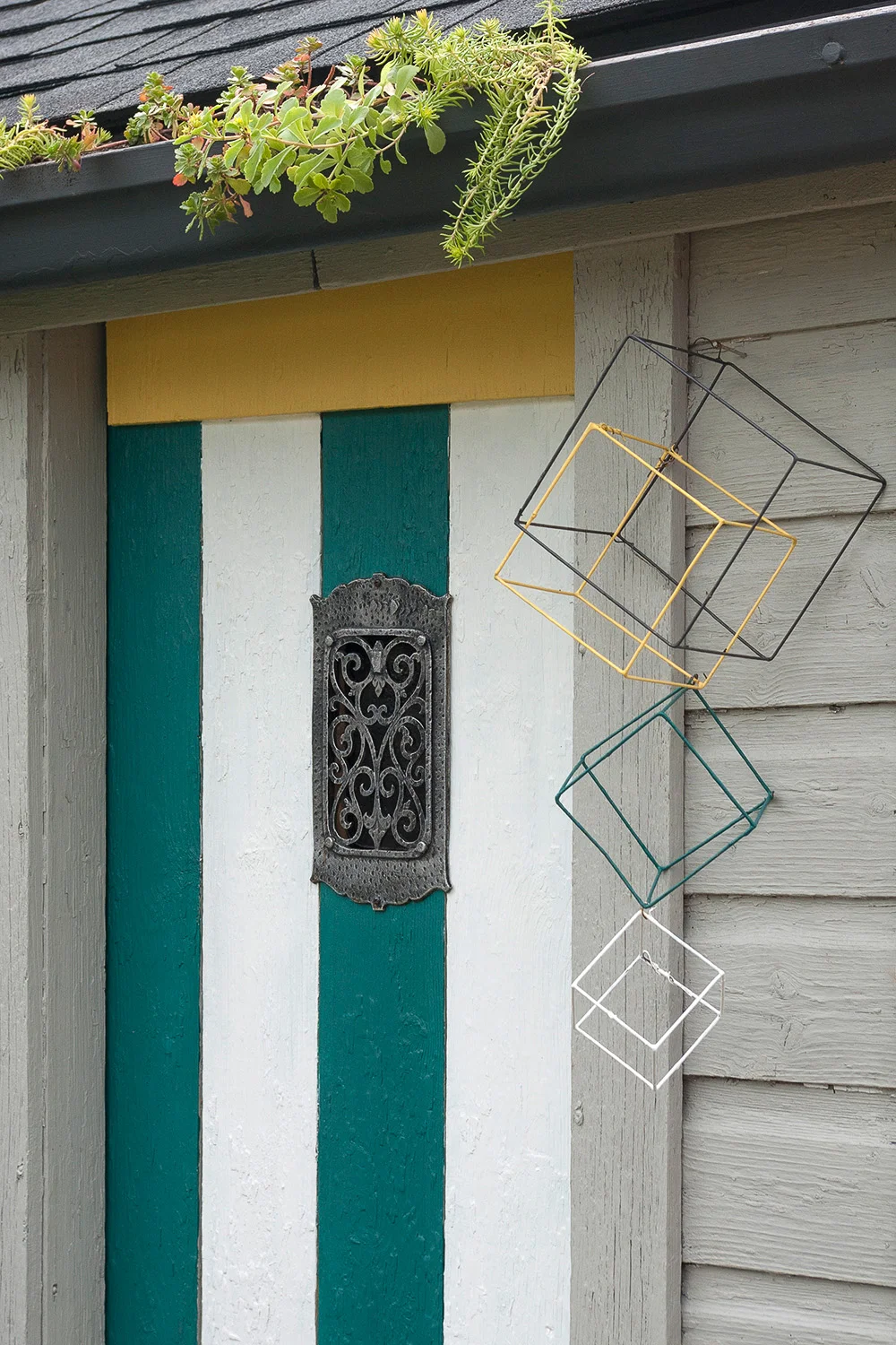 Fusion Mineral Paint makeover ▪ An outhouse turned into a garden shed.