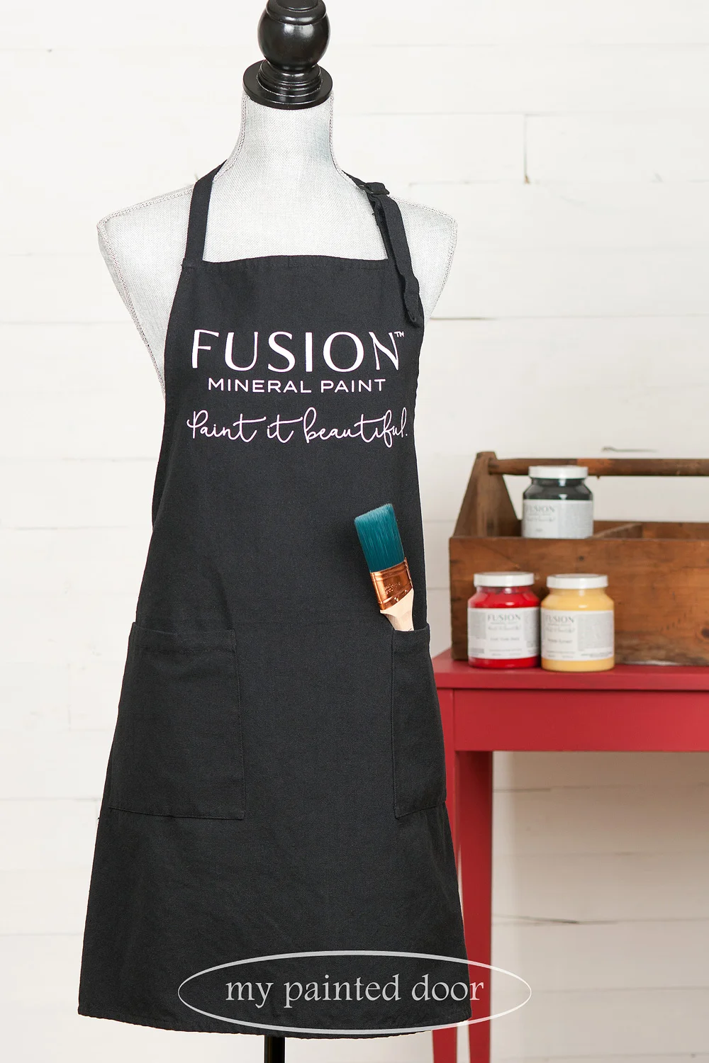 Fusion Mineral Paint apron available at My Painted Door