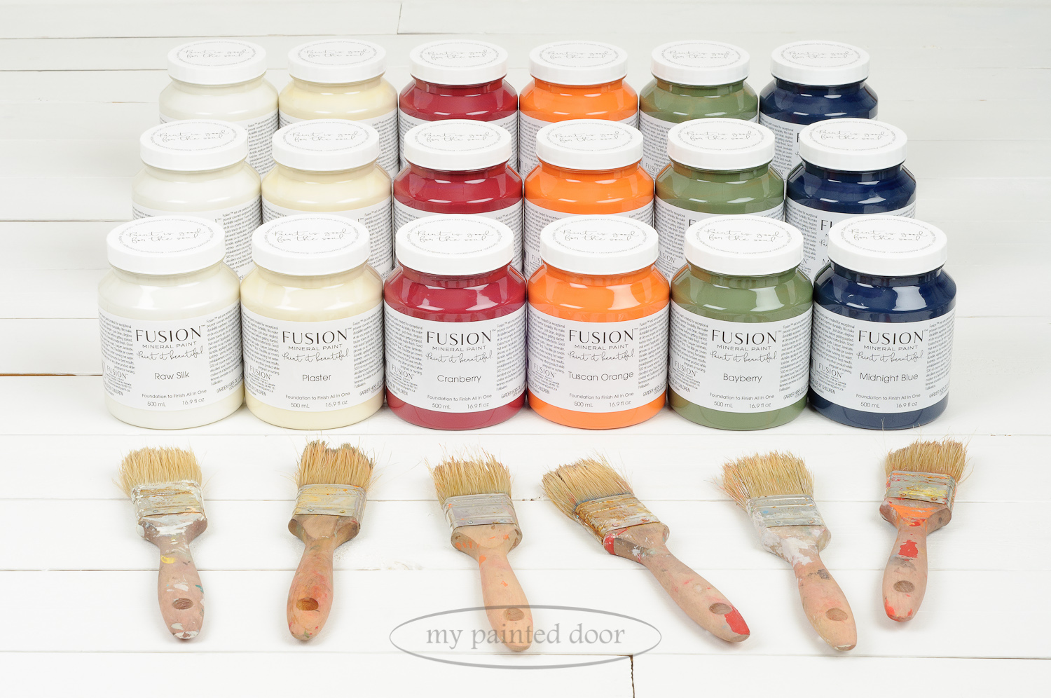 13 New Fusion Mineral Paint colours to choose from! Here are six new colours in the Classic Fusion Line. Available at My Painted Door!