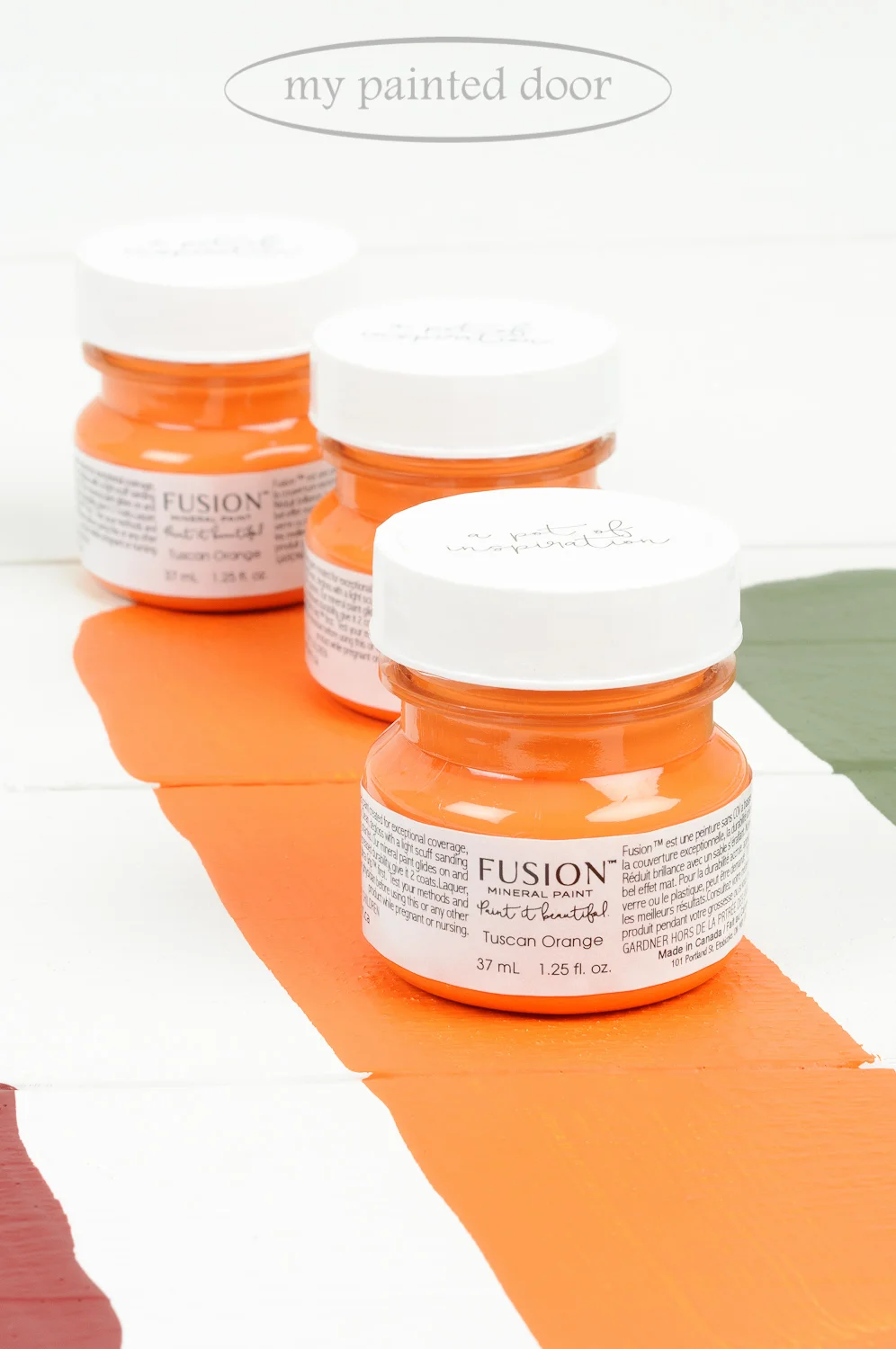 Tuscan Orange ▪ One of the 13 New Fusion Mineral Paint colours! Available on-line at My Painted Door.
