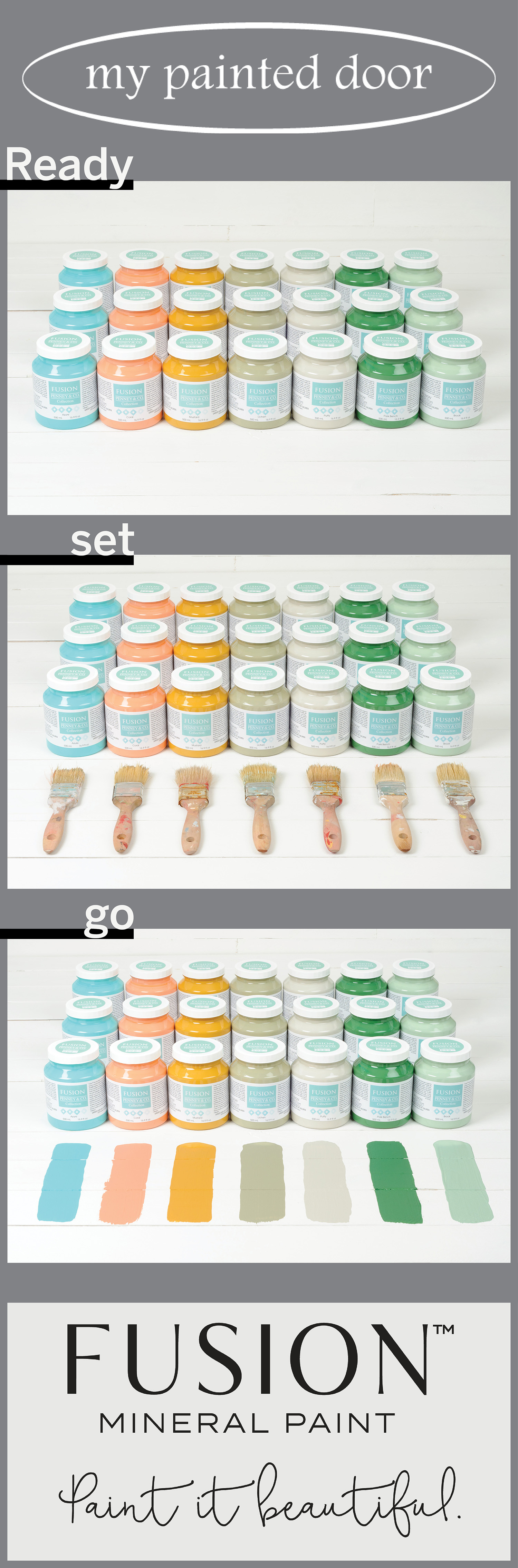 Fusion Mineral Paint ▪ 13 new colours to choose from! Available on-line at My Painted Door.
