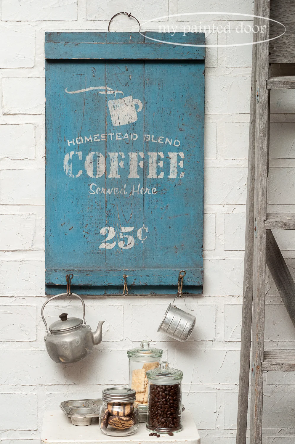 My Painted Door is offering Sign Workshops using Miss Mustard Seed's Milk Paint. Our workshops will teach you tons of tips and techniques on how to take new wood and create an authentic looking vintage sign by distressing, layering colours and more.
