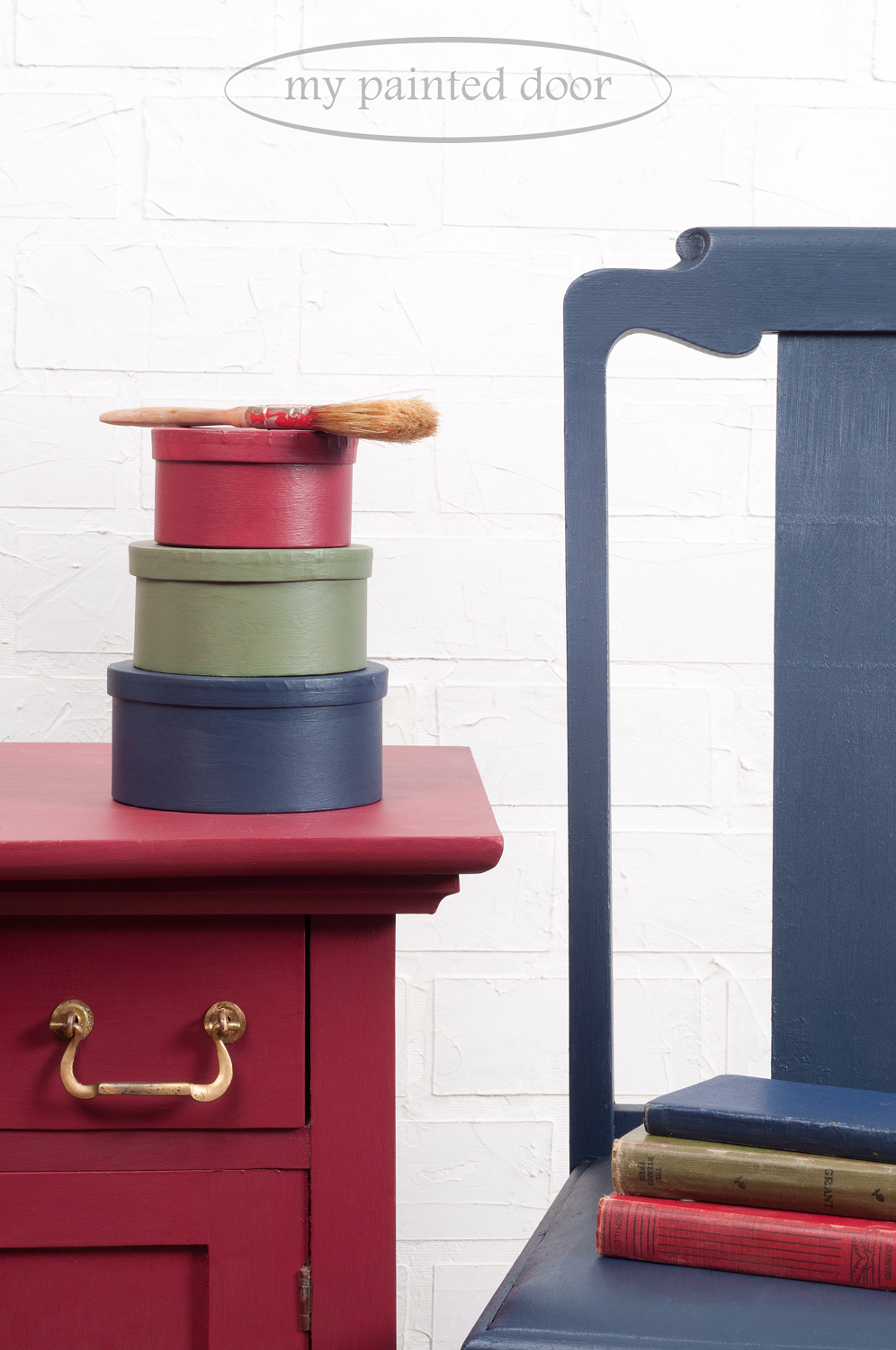 Midnight Blue, Cranberry and Bayberry - Fusion Mineral Paint