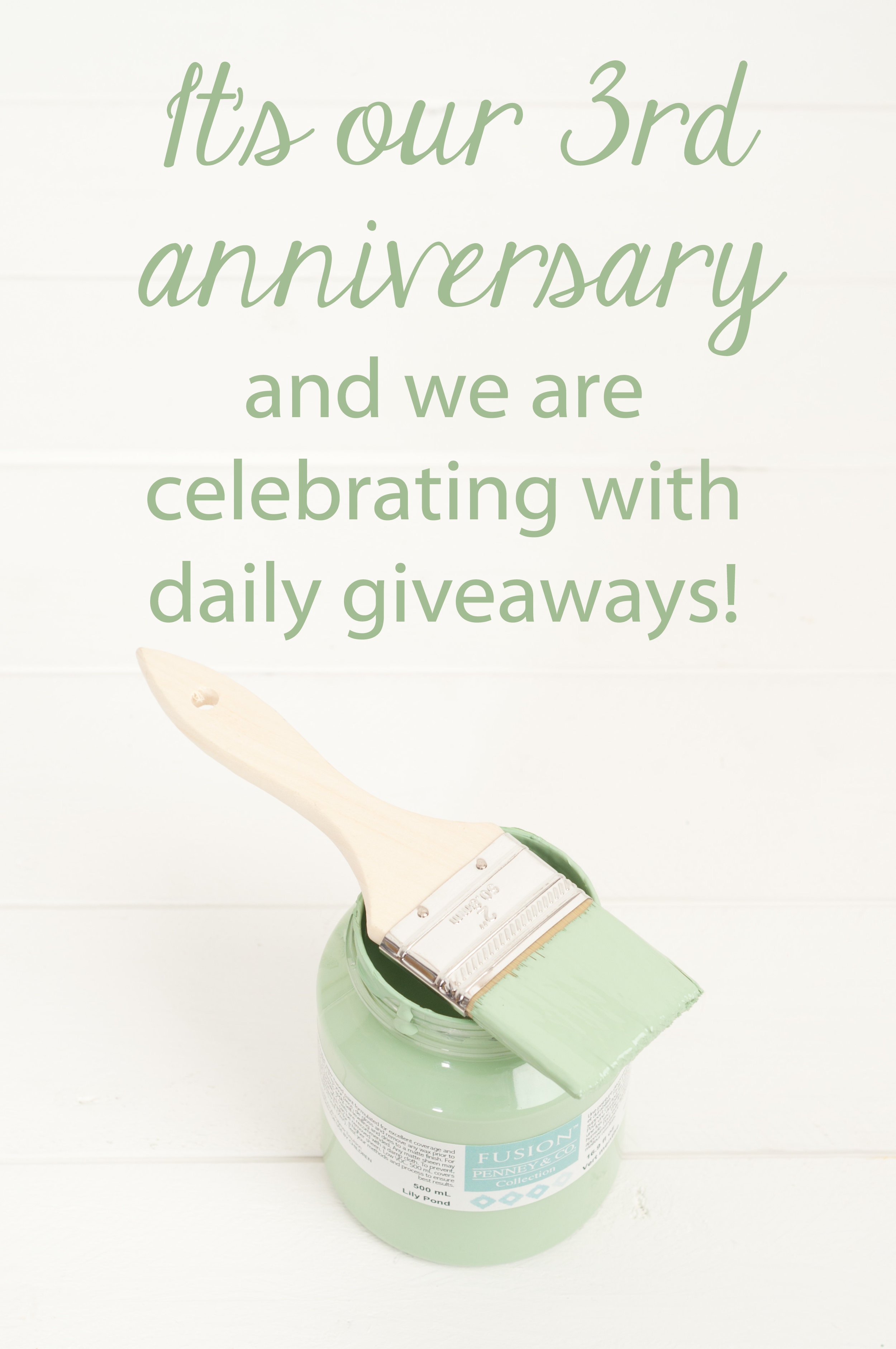My Painted Door is having 14 days of giveaways to celebrate our 3rd Anniversary!