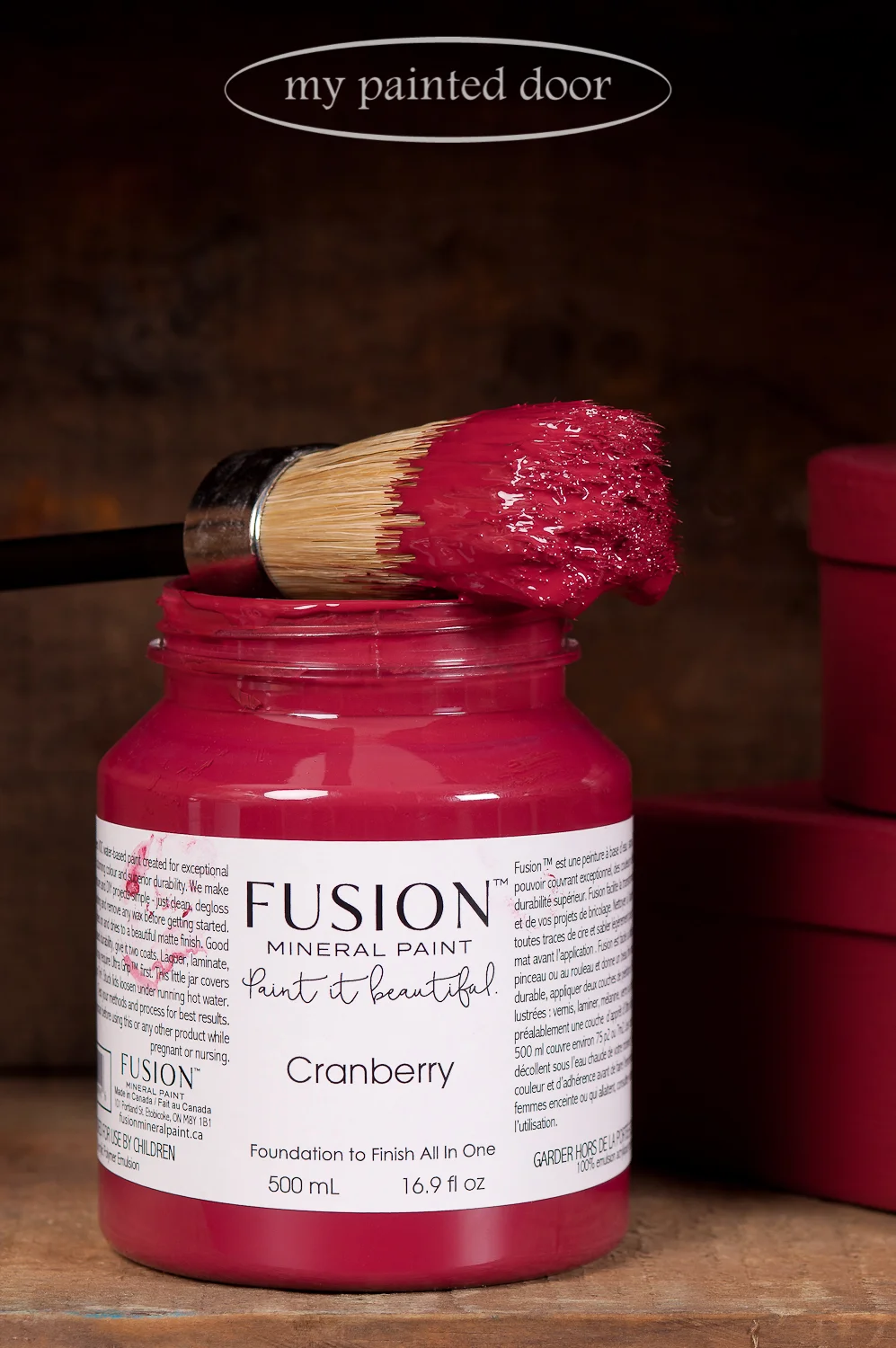 Cranberry is another new Fusion Mineral Paint colour. It's a natural luscious burgundy red reminiscent of cranberries.