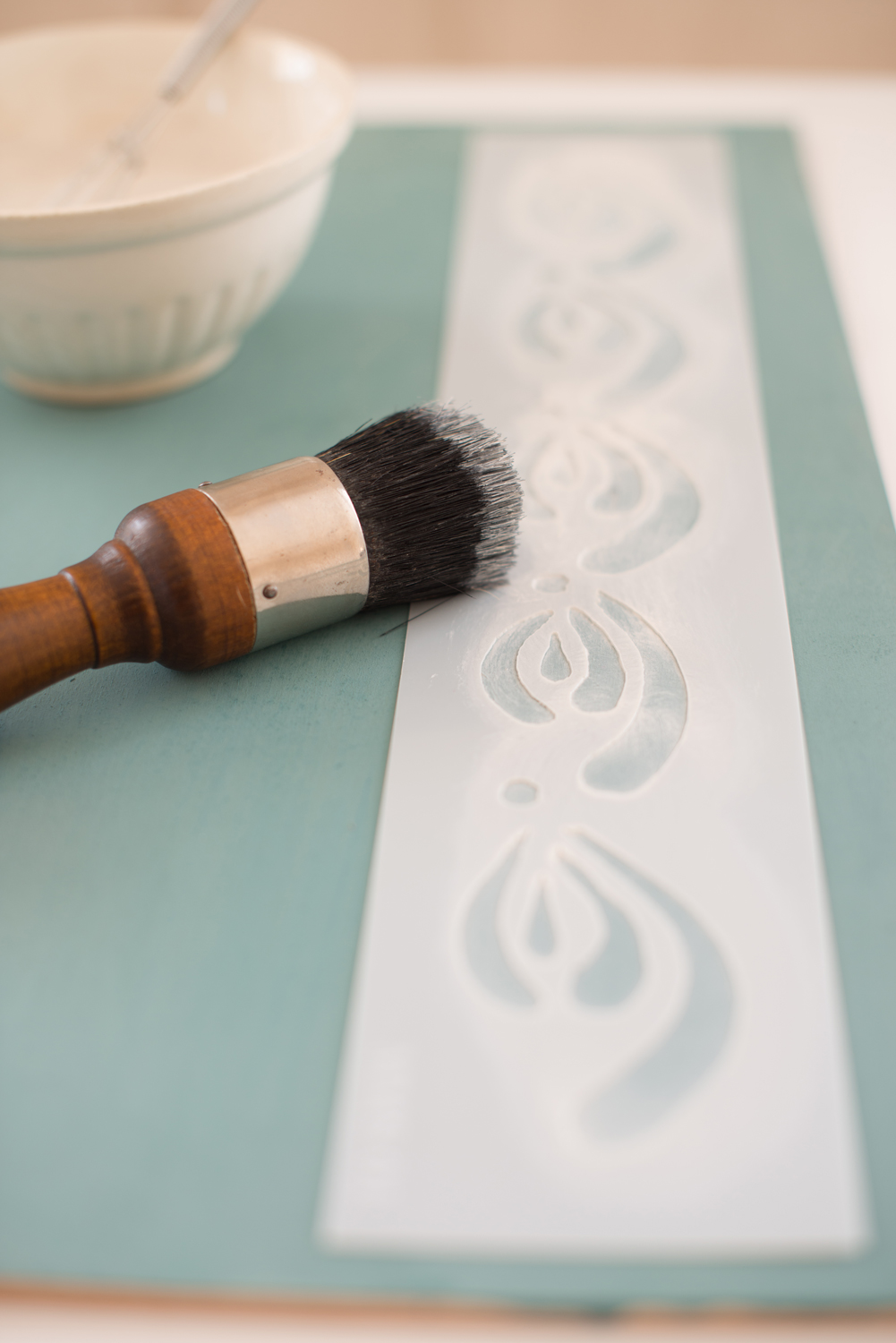 Kimbrough - Miss Mustard Seed's Milk Paint Stencil - available at My Painted Door