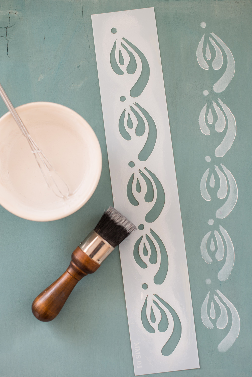 Kimbrough - Miss Mustard Seed's Milk Paint Stencil - available at My Painted Door