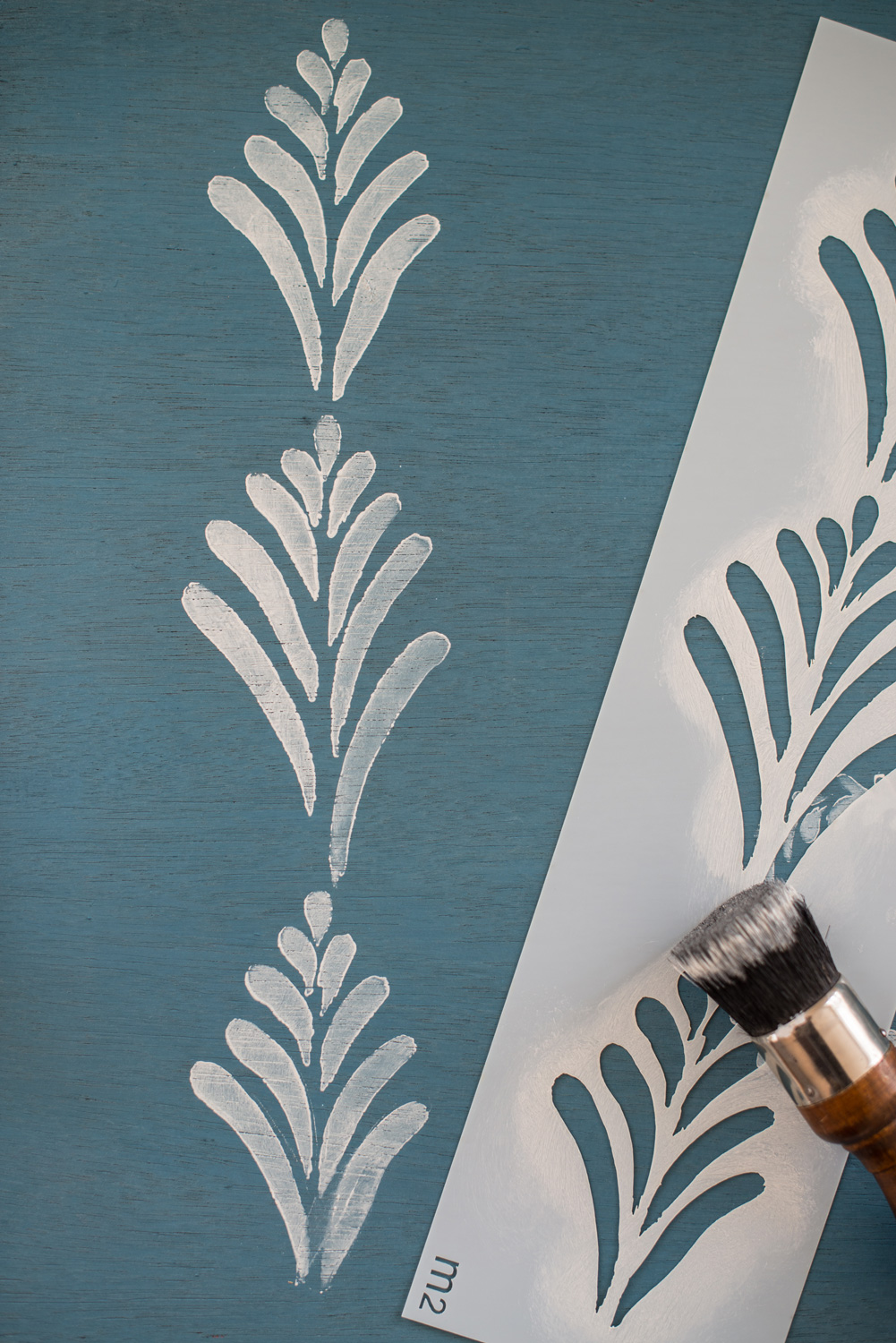Miss Mustard Seed's hand painted stencils are available at My Painted Door. This stencil is the Linda design.