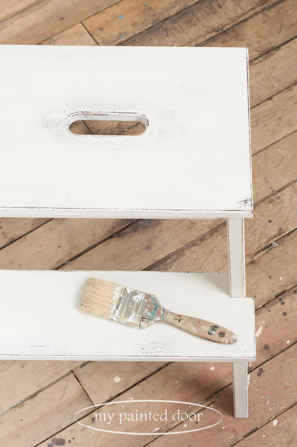 Farmhouse Stool Workshops using Miss Mustard Seed's Milk Paint