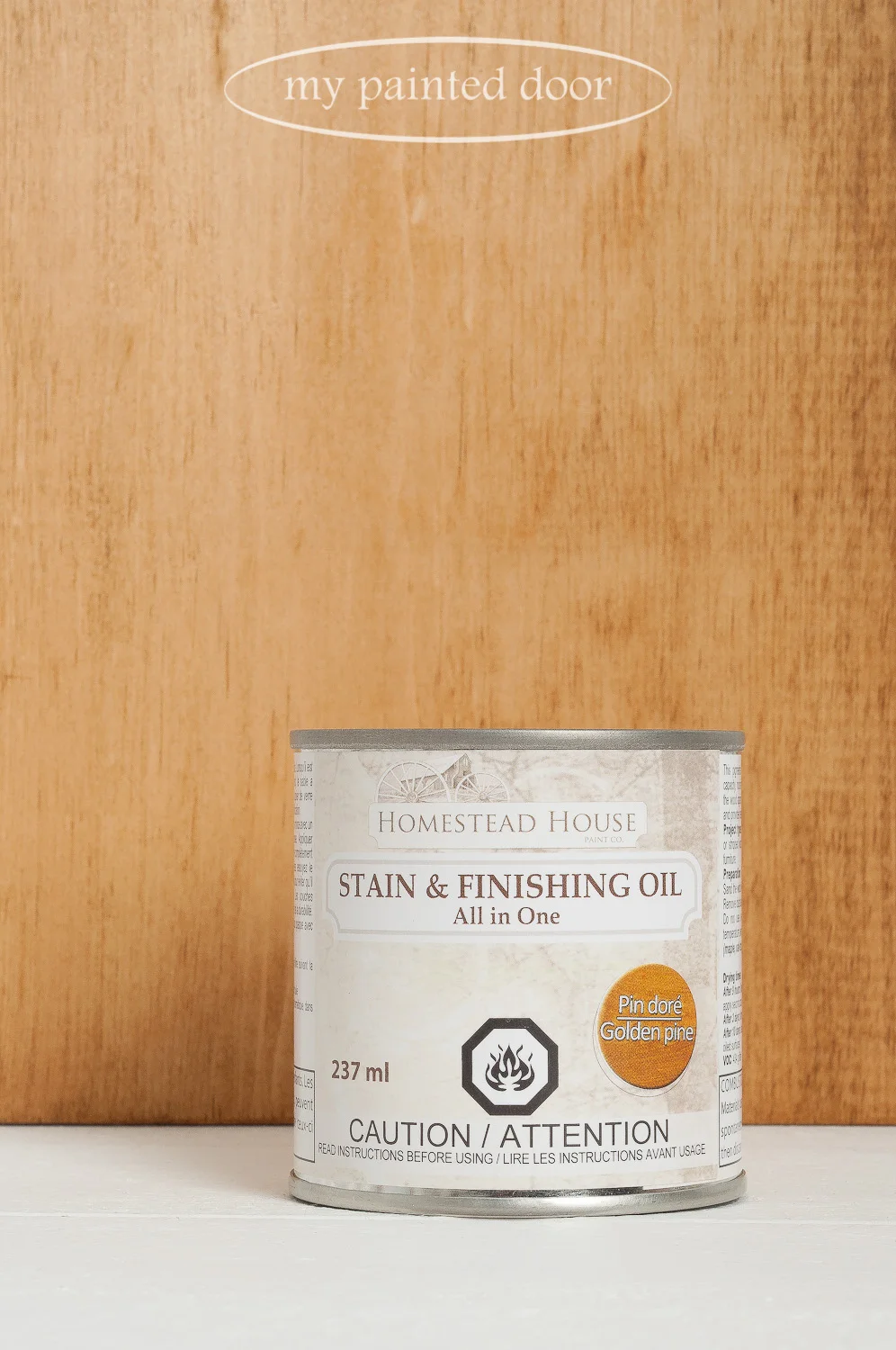 Homestead House All in One Stain and Finishing Oil in the colour Golden Pine
