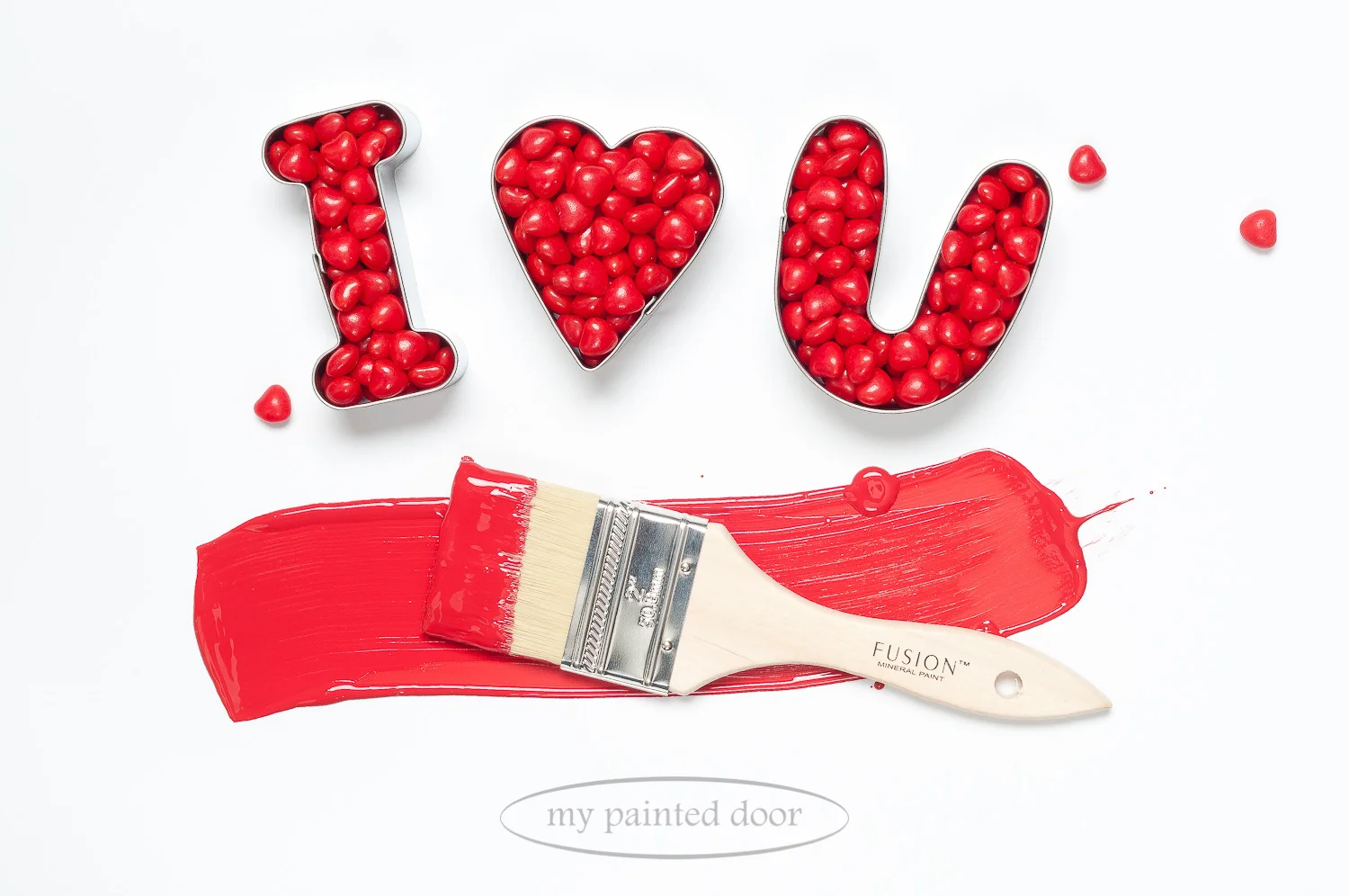 Fusion Mineral Paint in the colour Fort York Red. Available online at My Painted Door. We ship paint anywhere in Canada or the U.S.