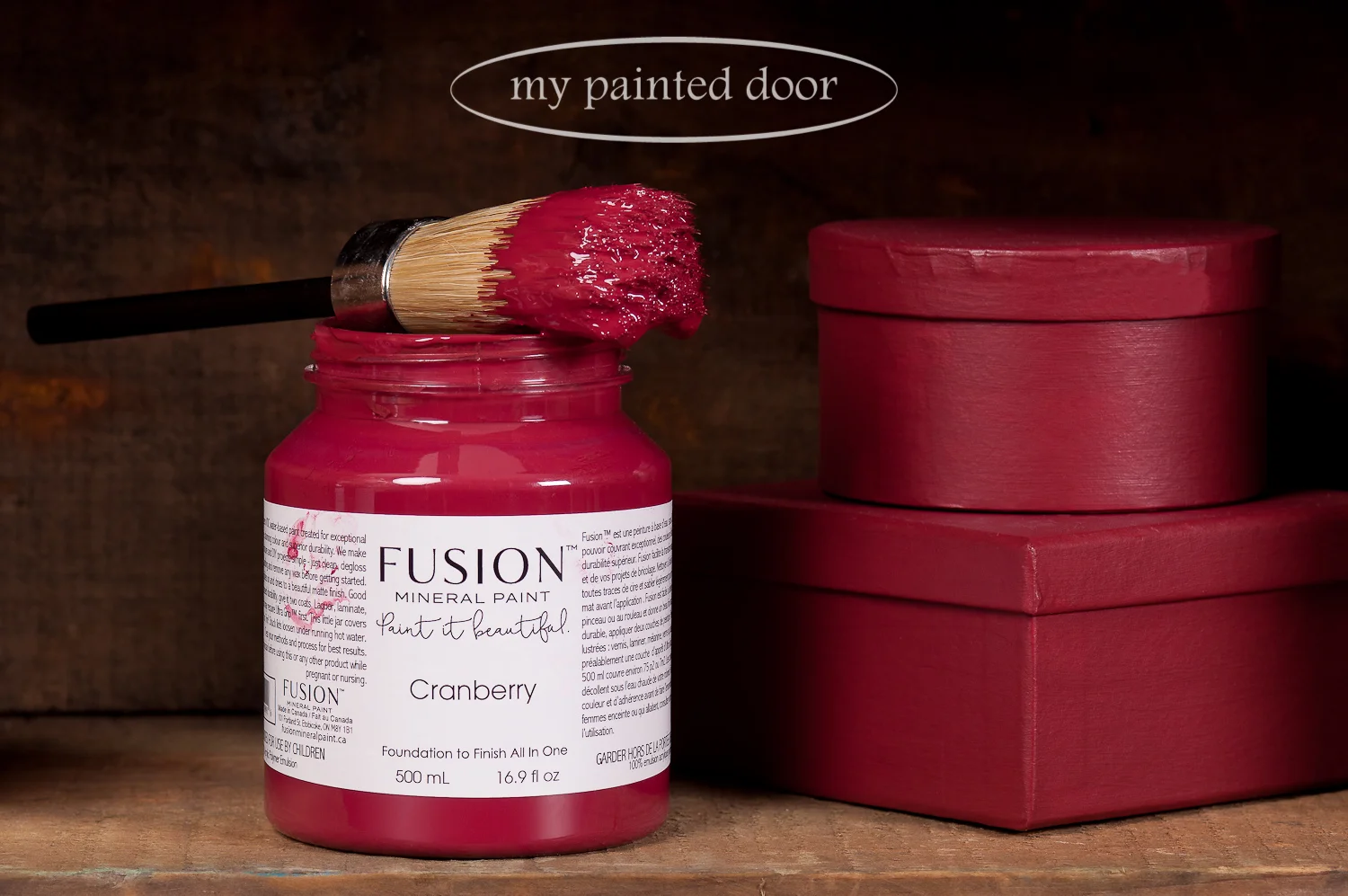 Fusion Mineral Paint in the colour Cranberry