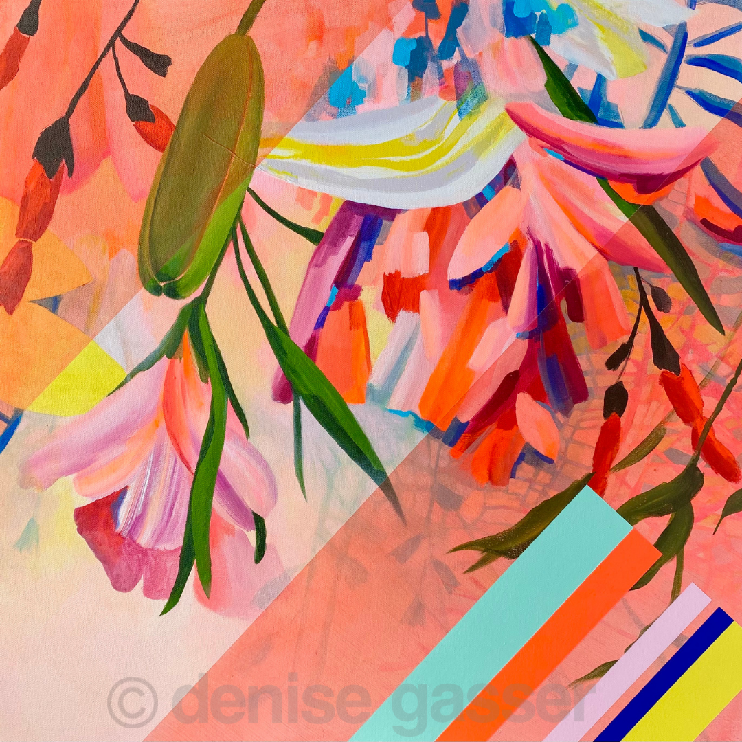 "Coral Pop" Botanical Fine Art Print